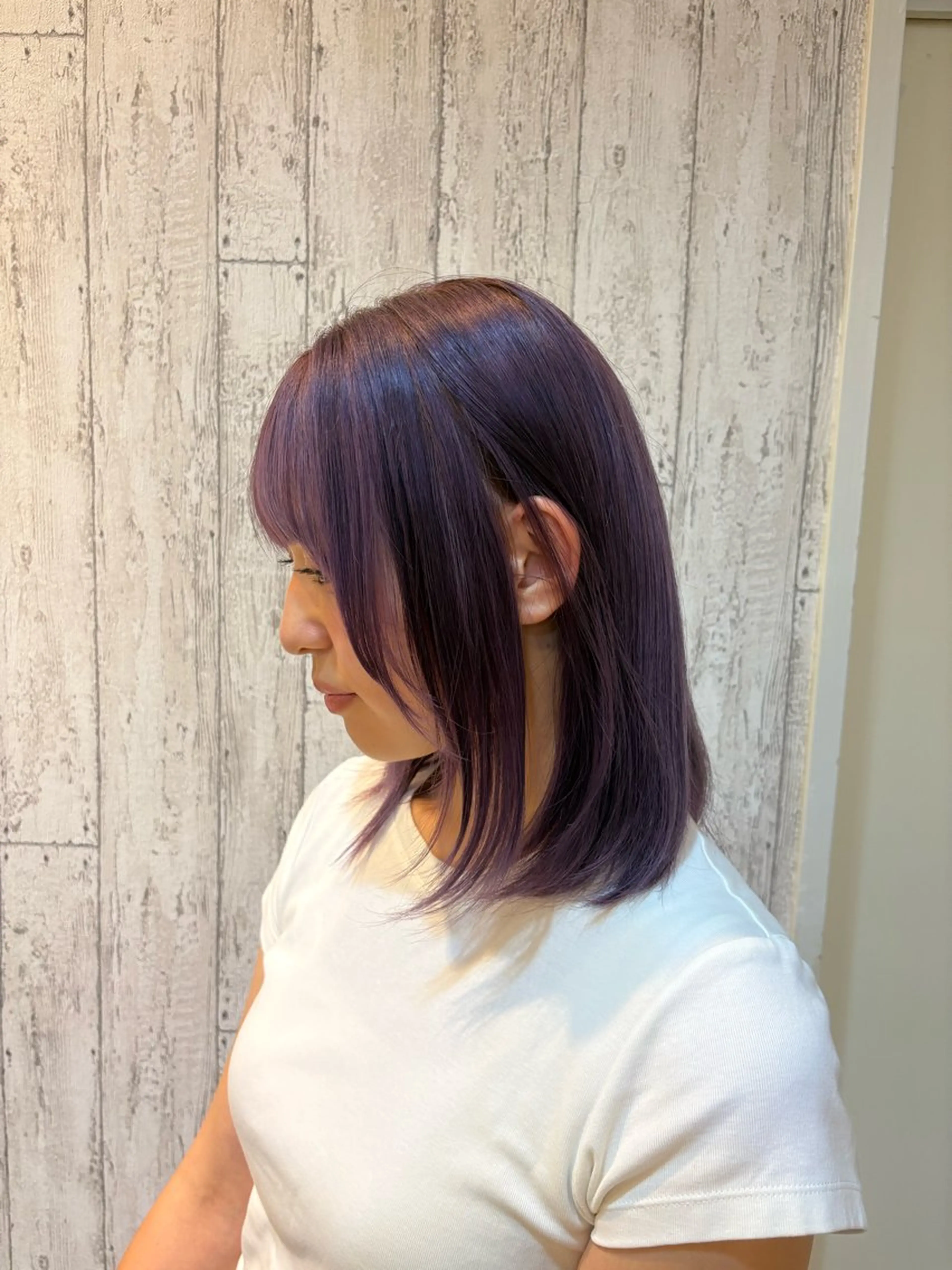 ショート カラー グレージュ ラベンダーカラー ラベンダーグレージュ ラベンダーグレー SHIKI .のヘアスタイル