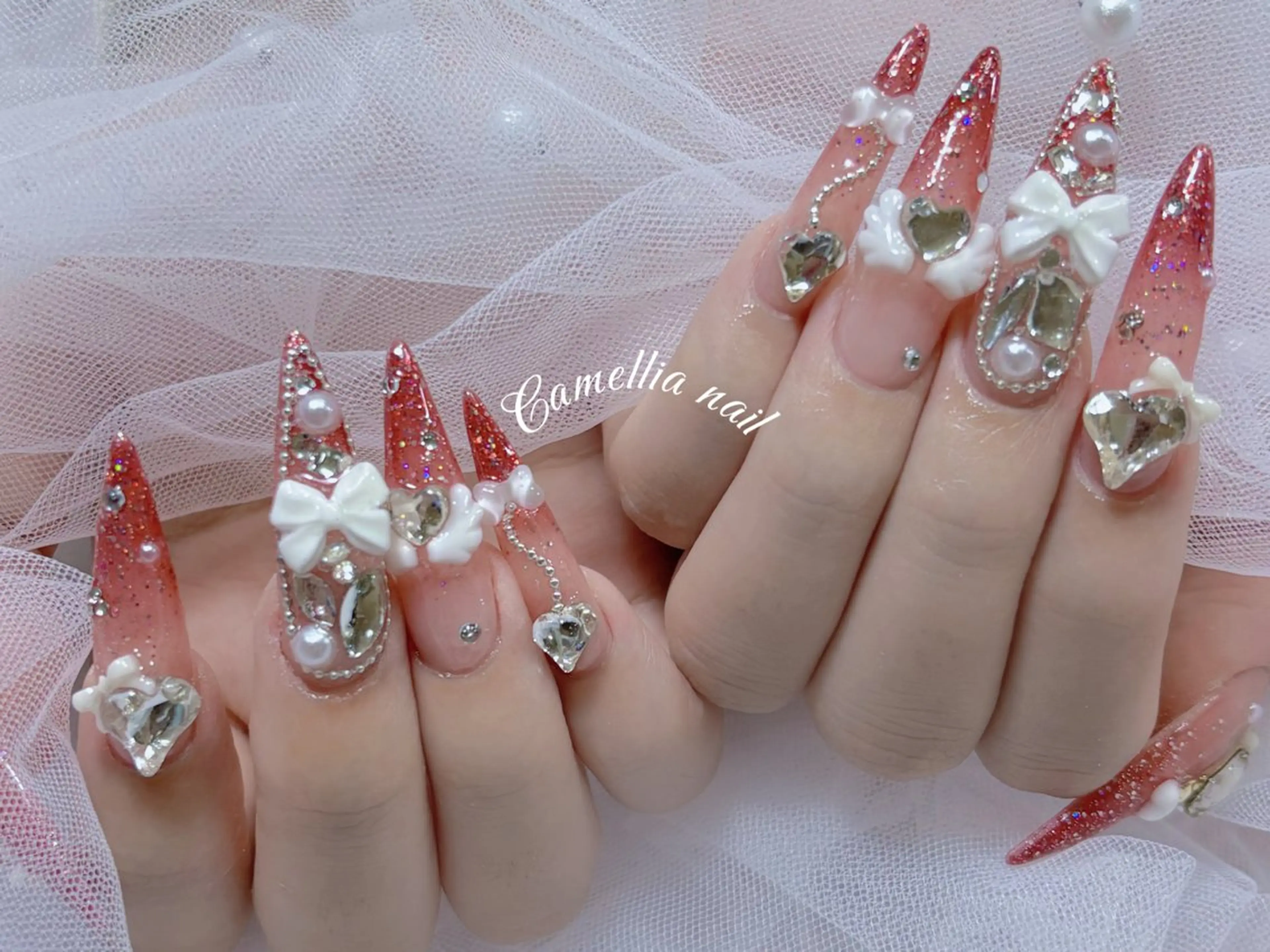 ネイル momoka デザイン長さだしのネイルデザイン