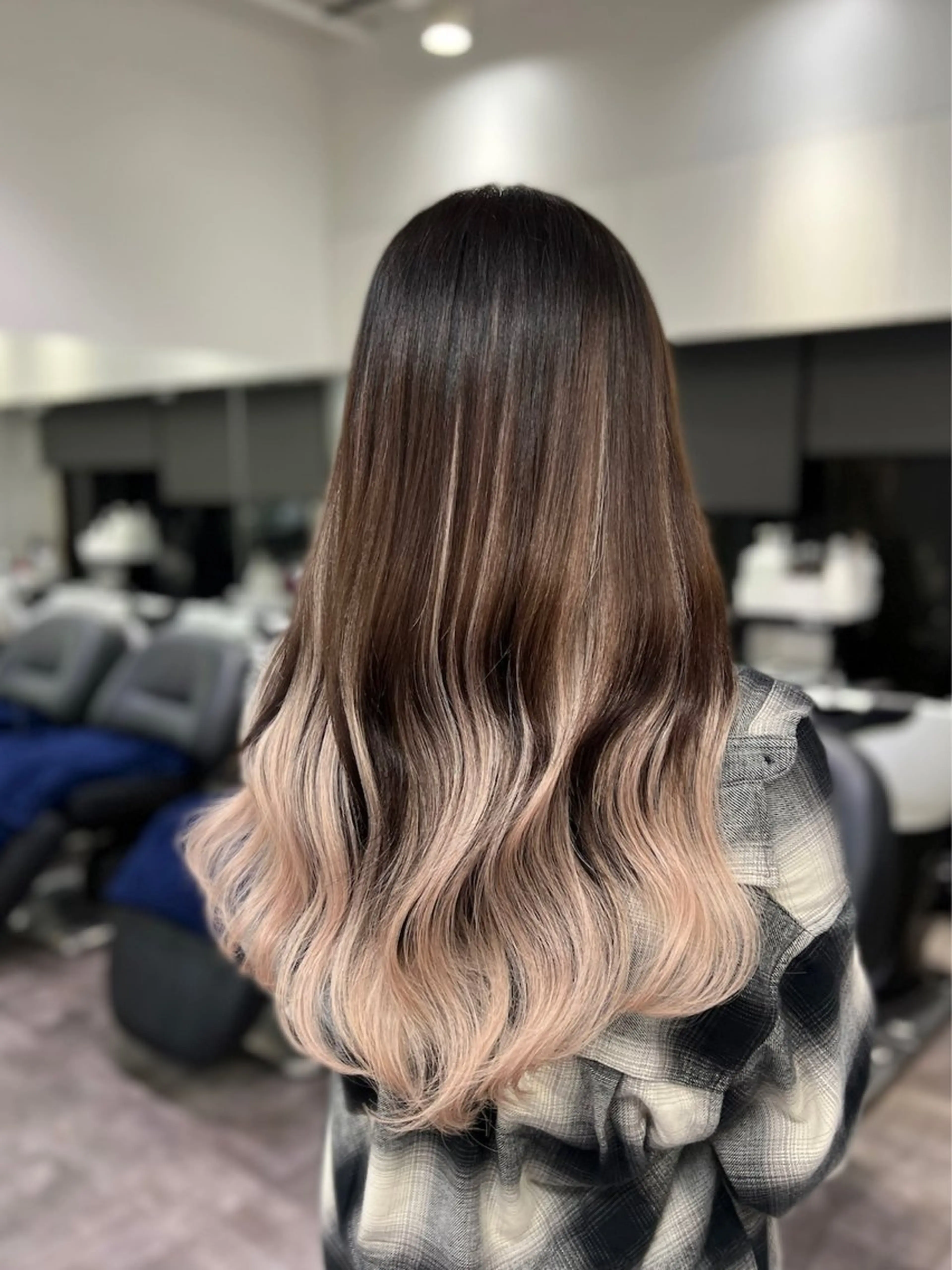 ロング カラー シールエクステ グラデーションカラー エクステ エクステ 【elyts】 COCOROのヘアスタイル