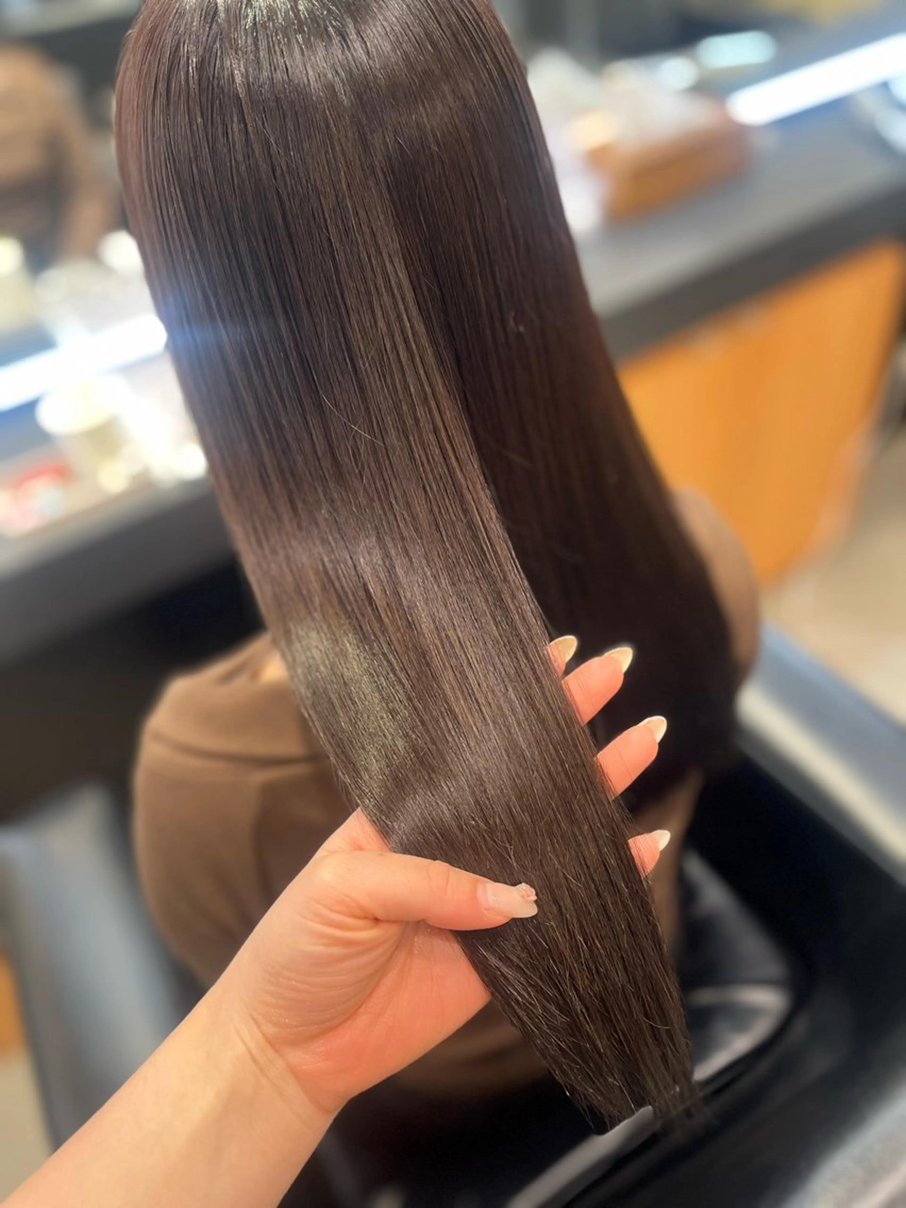 ロング 髪質改善 似合わせカット 髪質改善・水素カラー ARIA(ému)のヘアスタイル