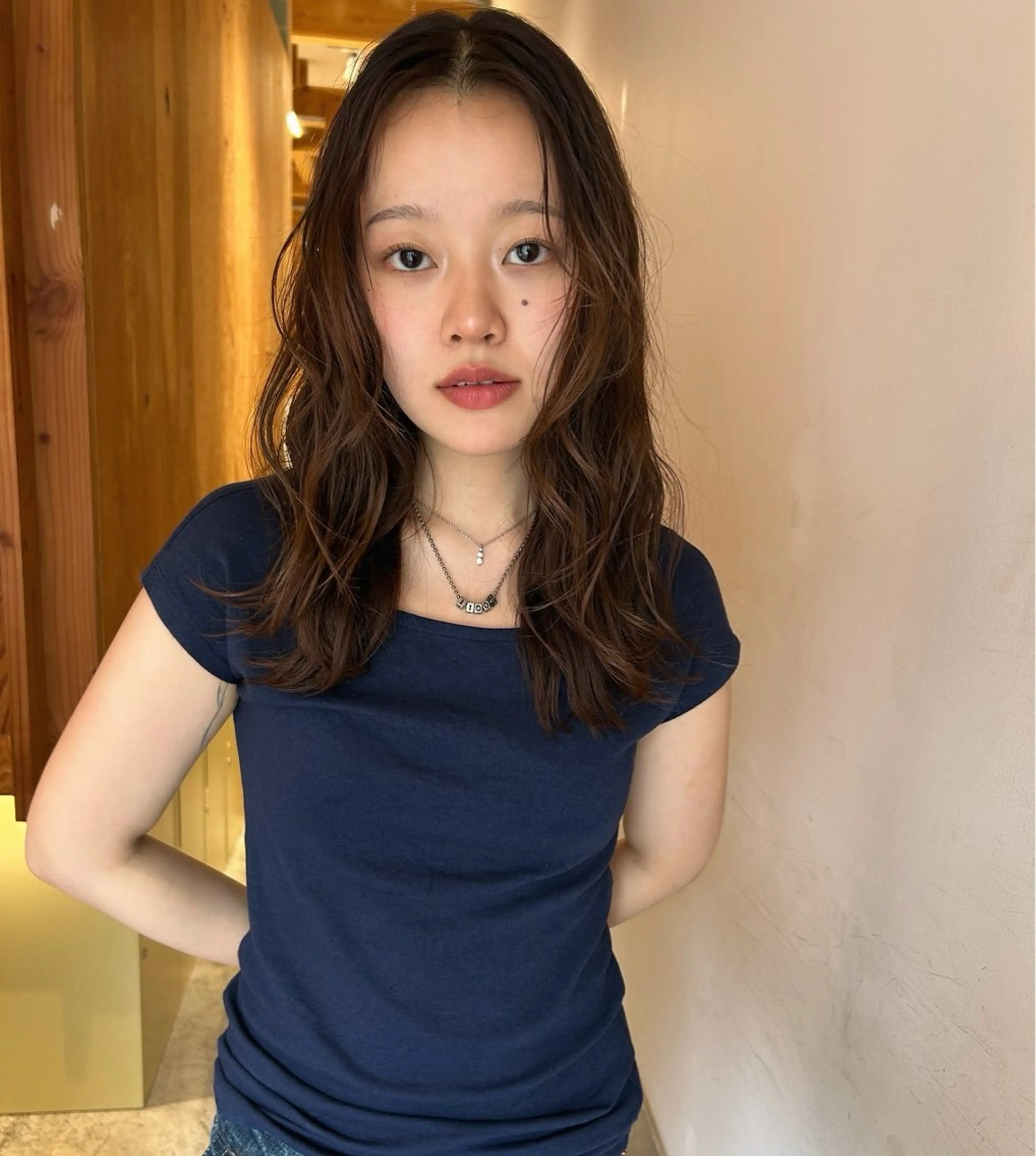 ミディアム カラー カット ヘアカラー トリートメント land所属・透明感カラー/レイヤ ー🌙Honokaのヘアスタイル