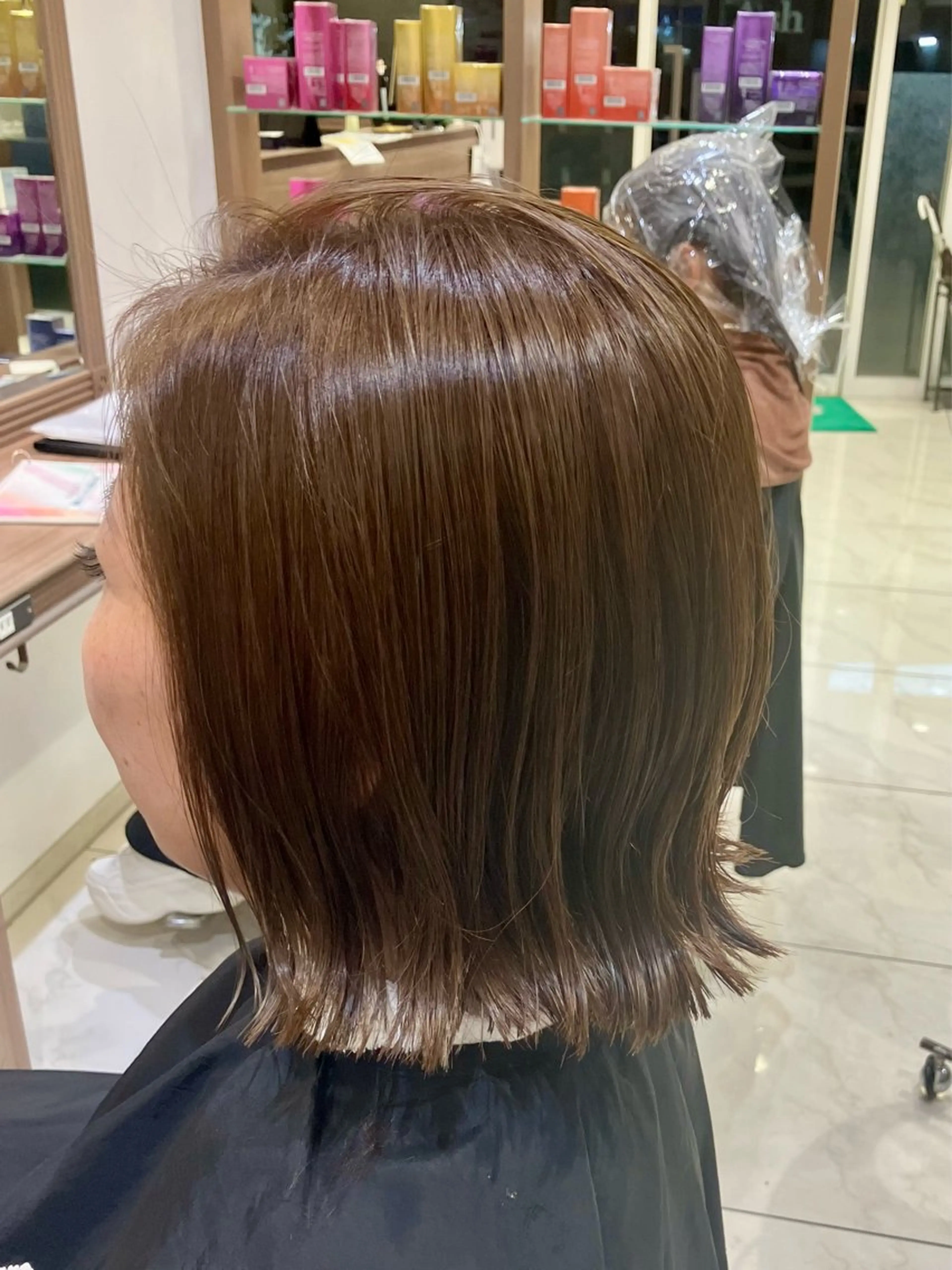 ミディアム 外ハネヘア 🧡Ash 新杉田🧡山本のヘアスタイル