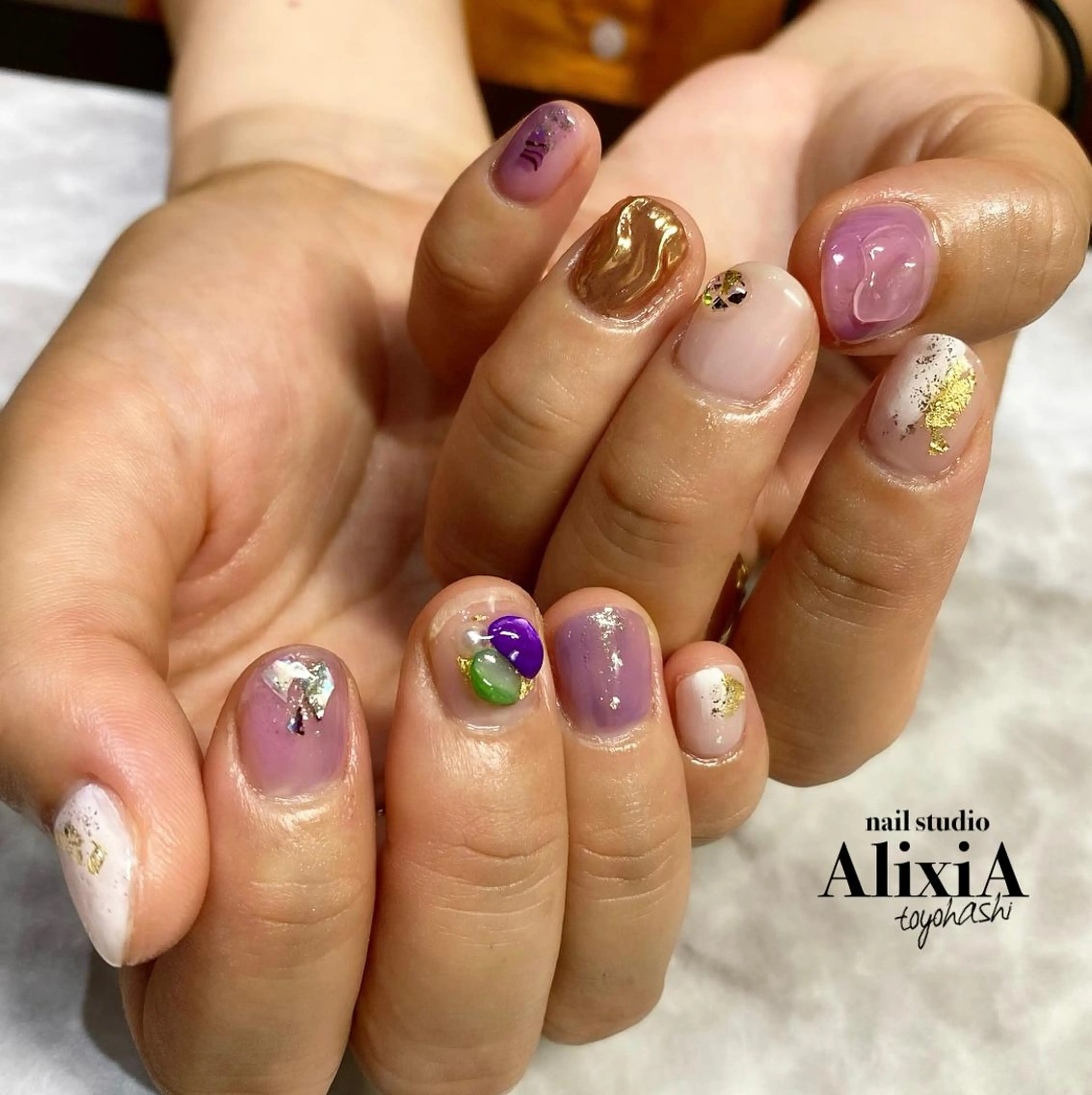 ネイル ハンドネイル AlixiA   nail studio所属・AlixiA ゆみのネイルデザイン