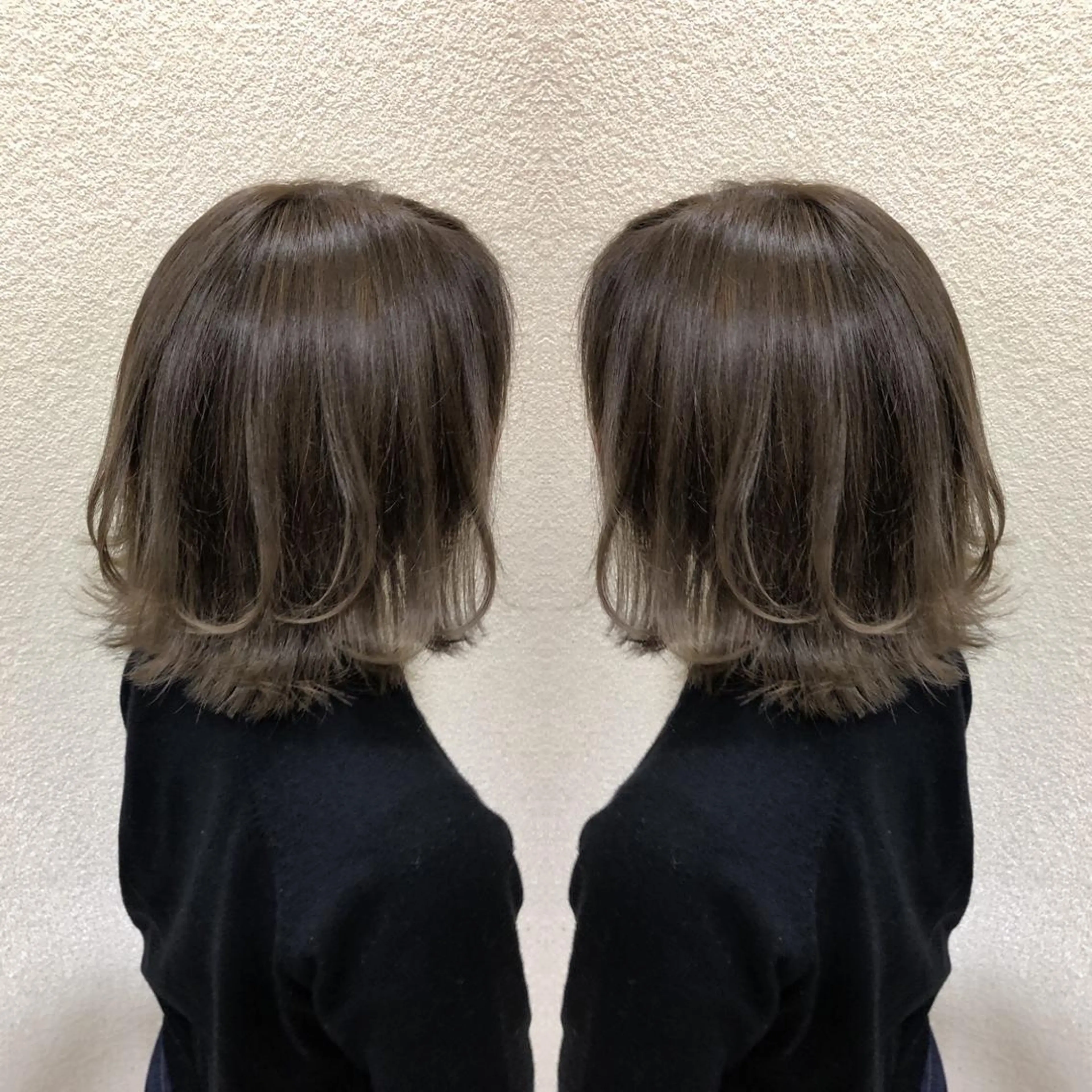 ミディアム カラー アッシュ アッシュグレー 髪質改善特化サロン ICONIQ天神店のヘアスタイル