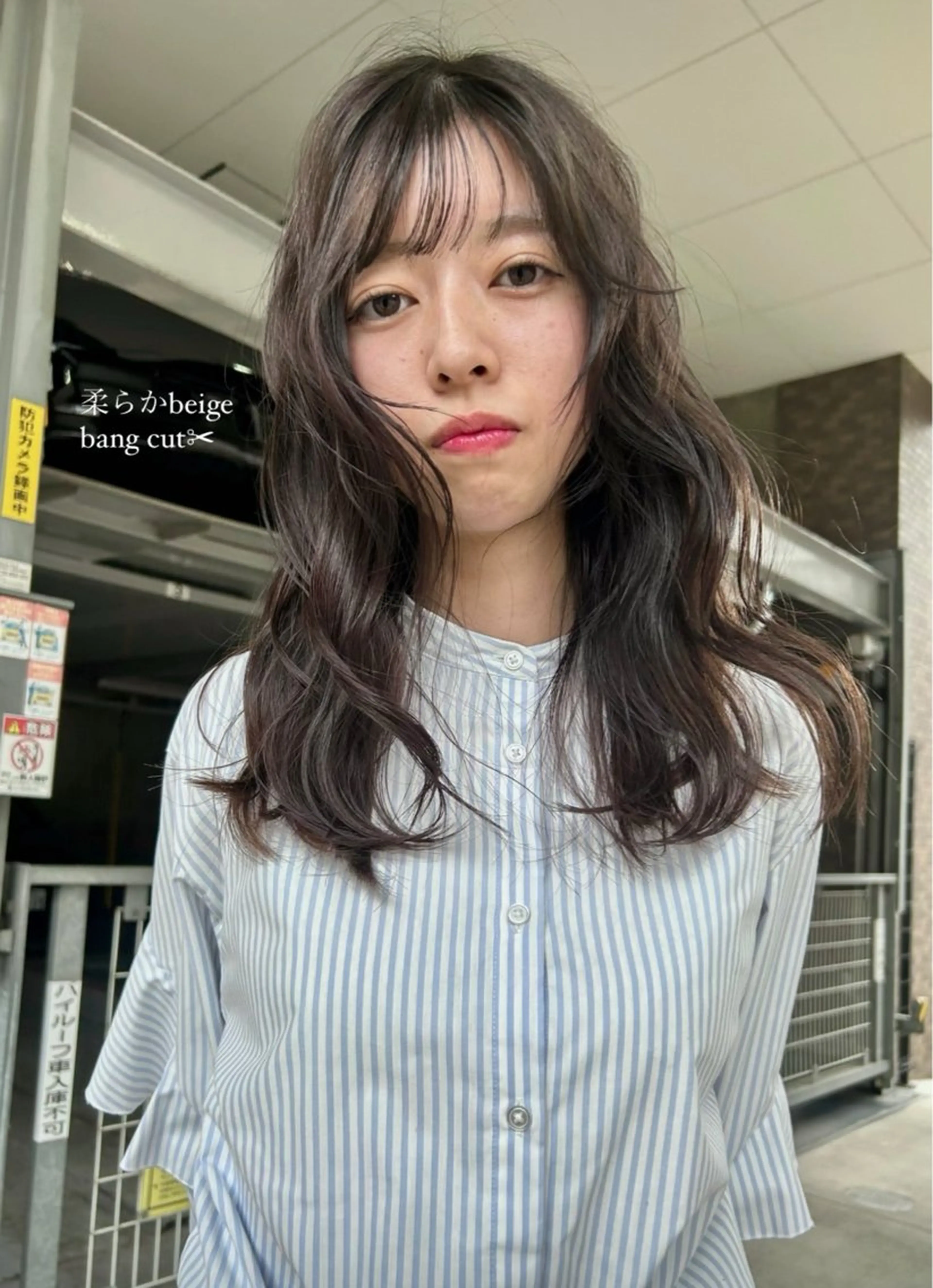 セミロング ヘアカラー BROUN®所属・江坂カットモデル nacaのヘアスタイル