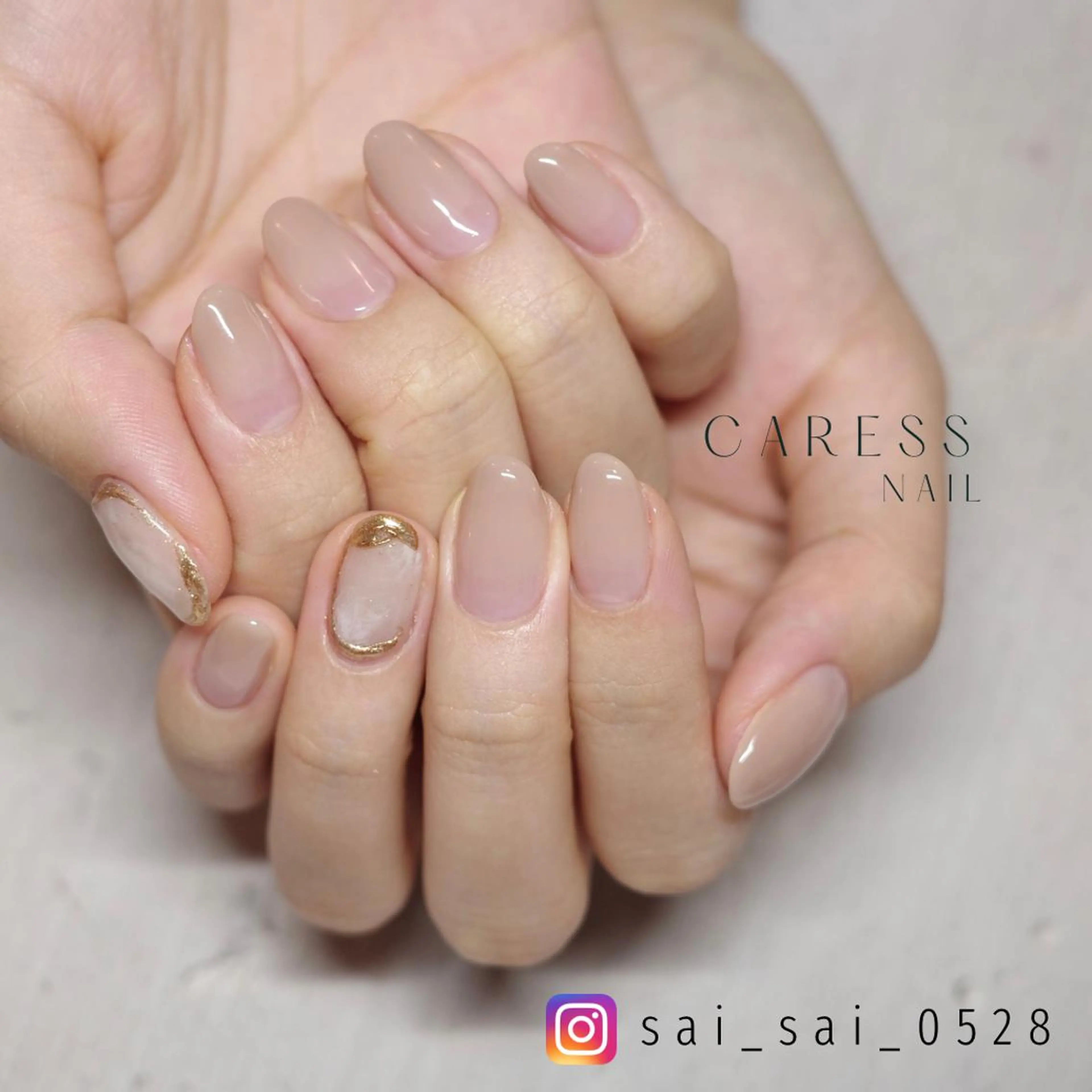 ネイル ハンドネイル caress  nail カレスネイル　代々木上原所属・カレスネイル さいのネイルデザイン