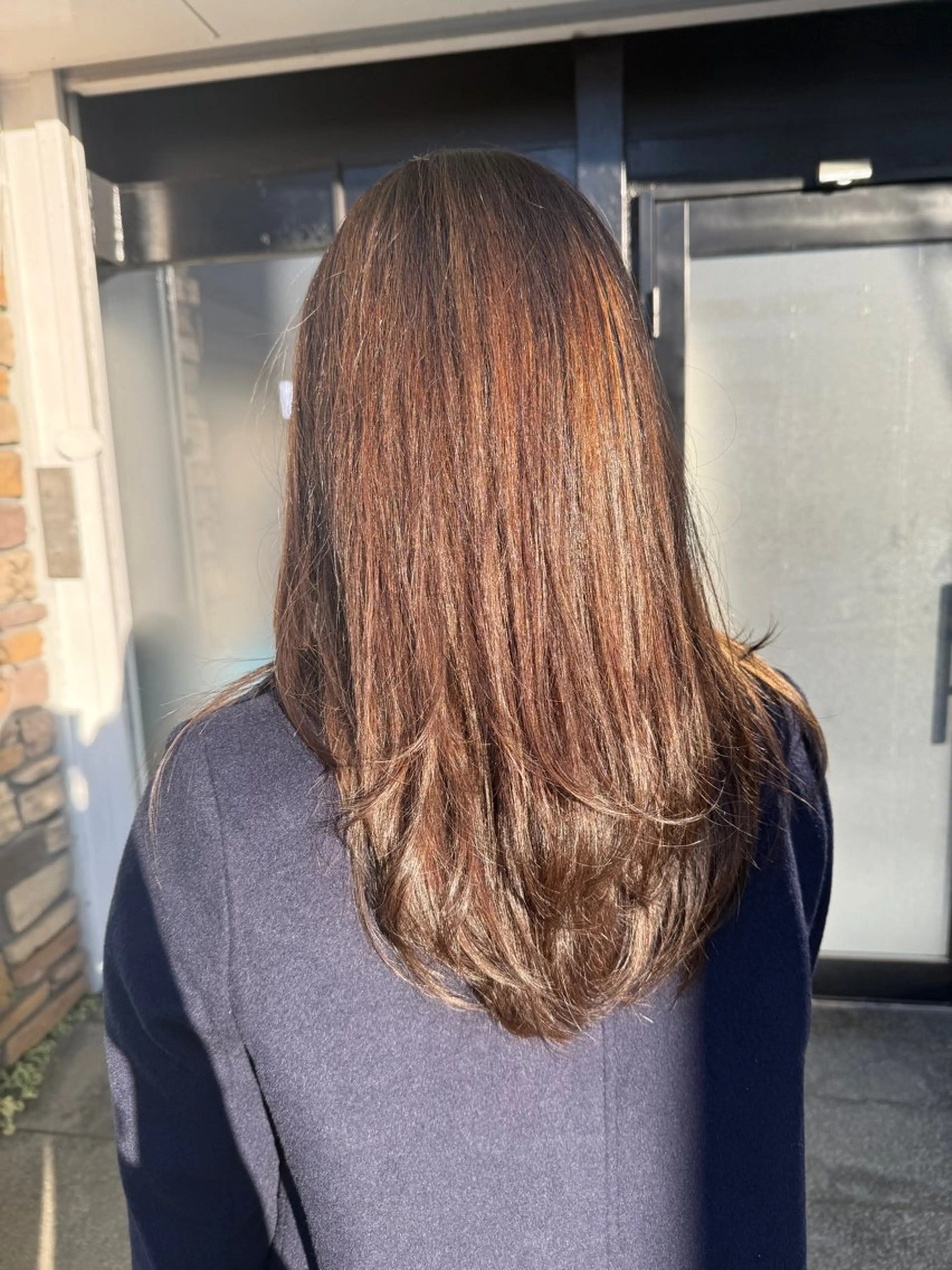 セミロング カラー ヘアカラー 透明感カラー/パーマ 🌀アオノのヘアスタイル