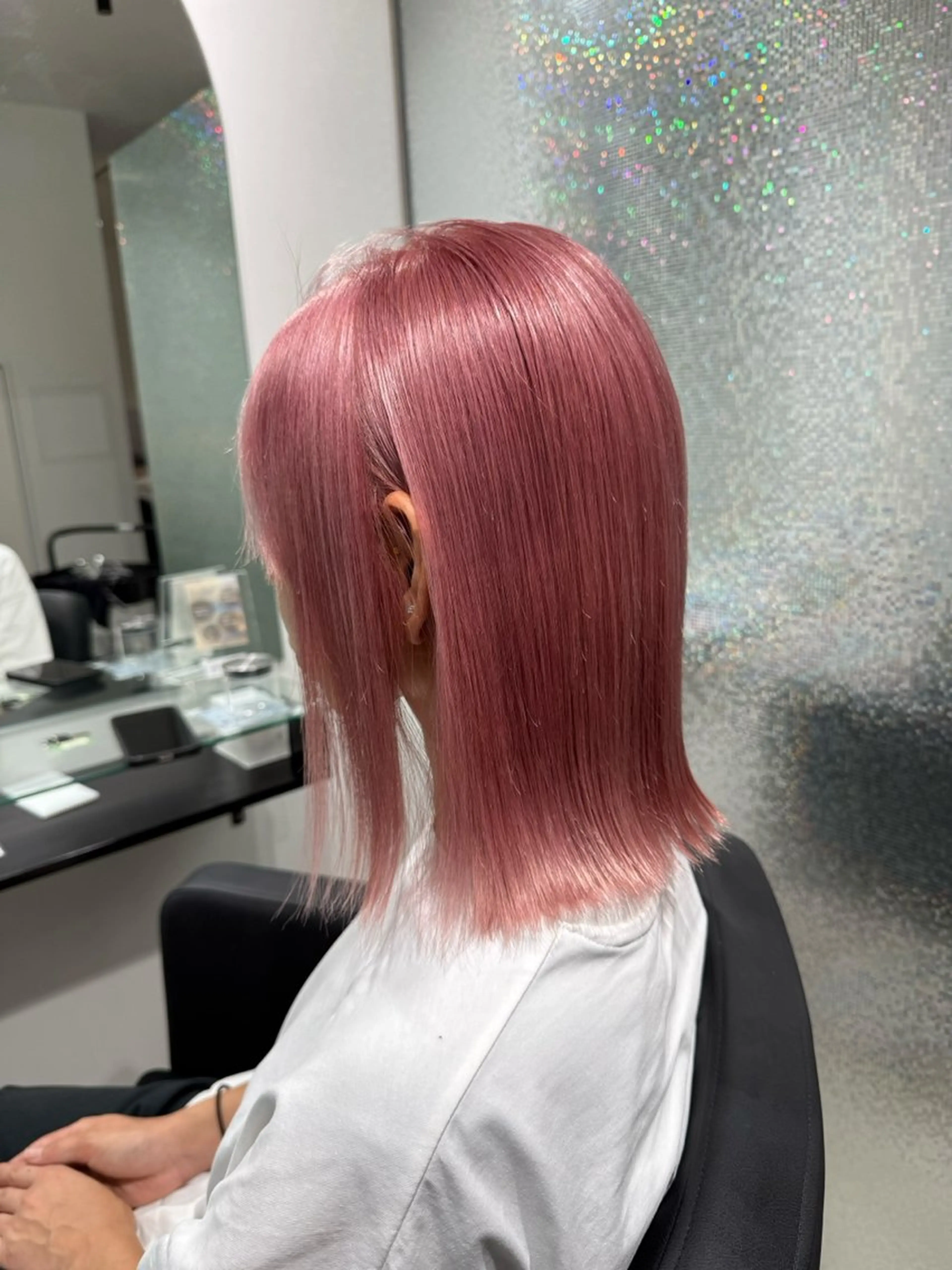 ミディアム カラー ヘアカラー みずき /府中/ボブ /ニュアンスカラーのヘアスタイル