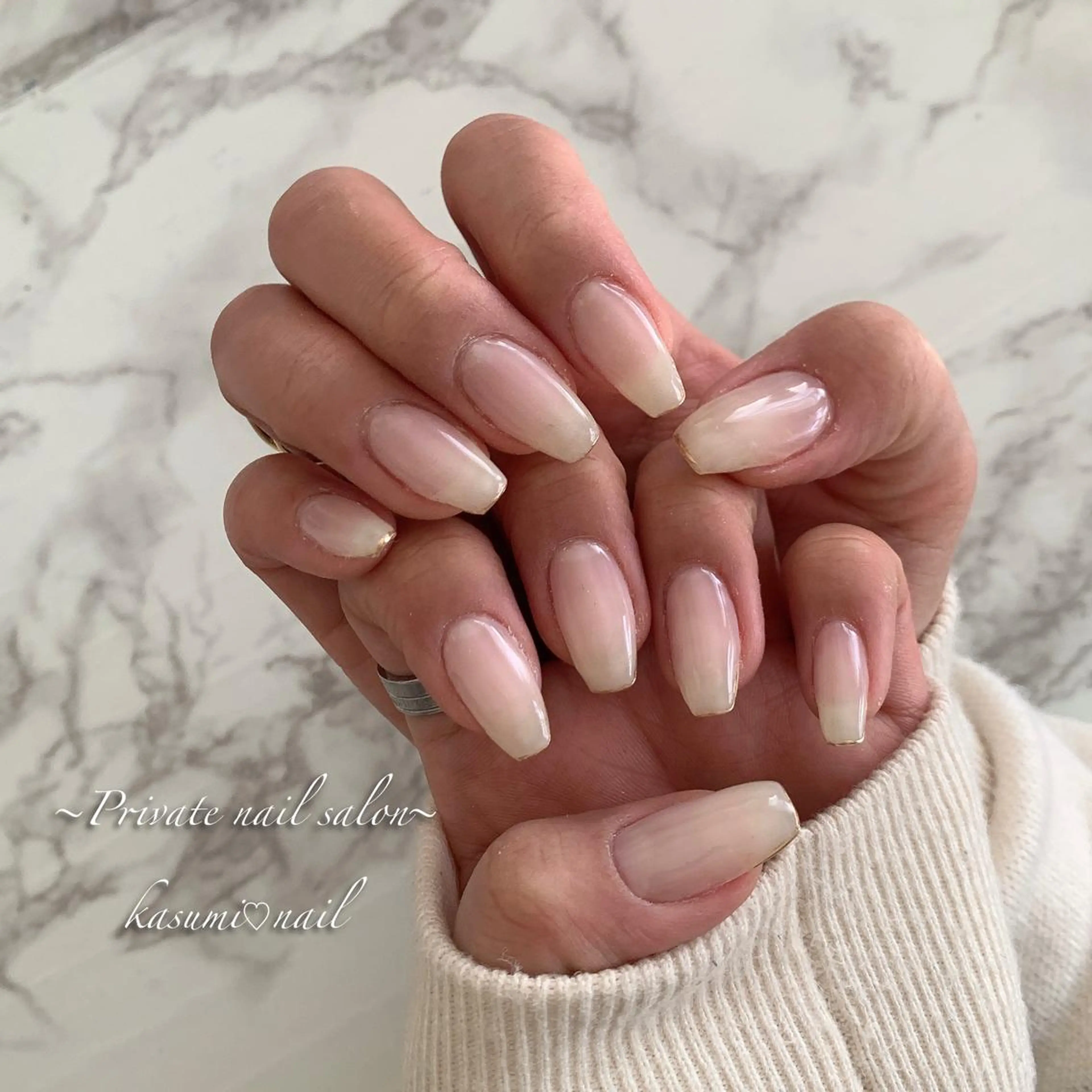 ネイル マグネットネイル ミラーネイル ニュアンスネイル KASUMI♡ Nailのネイルデザイン
