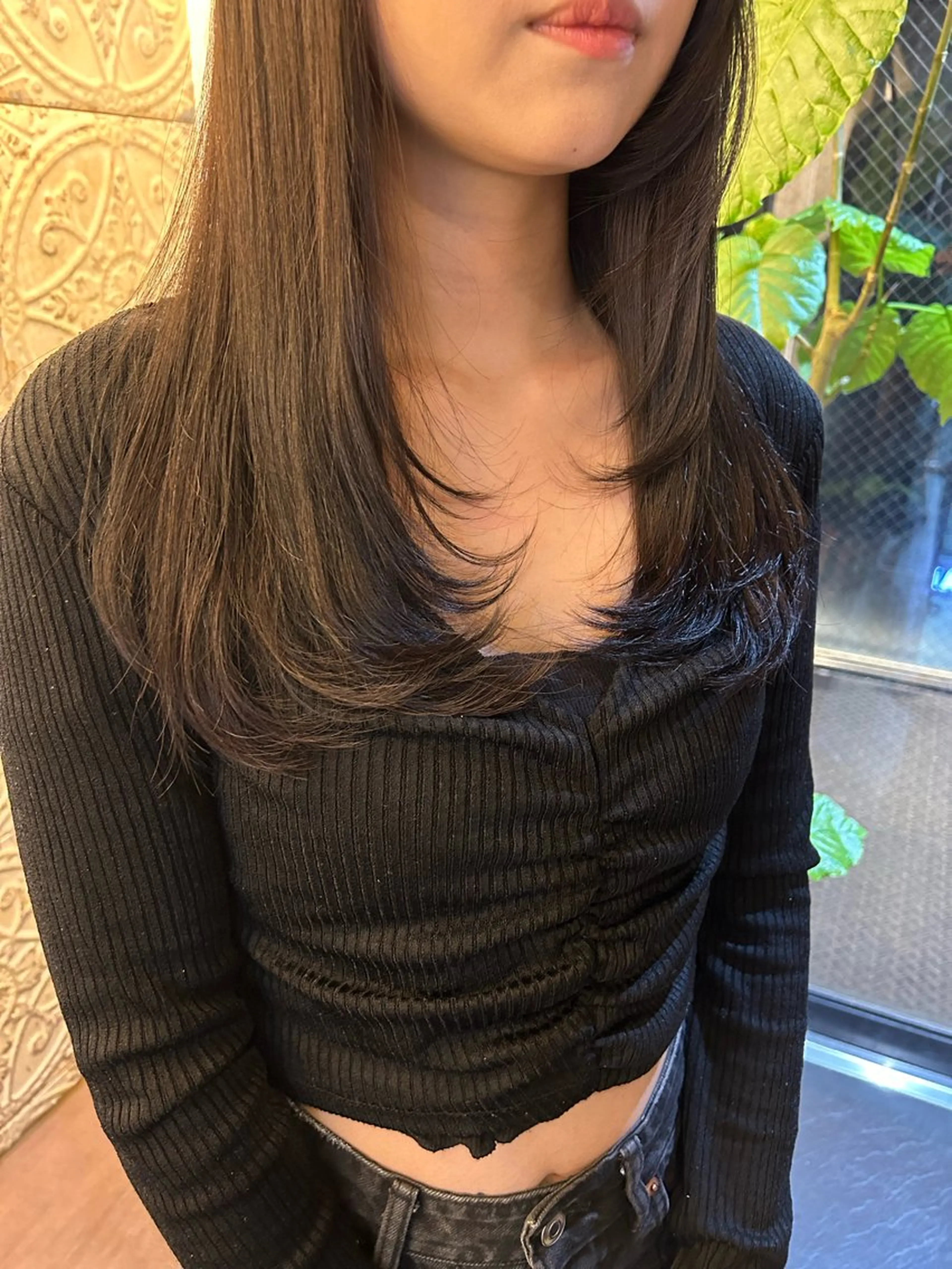 セミロング 水谷 菜央のヘアスタイル