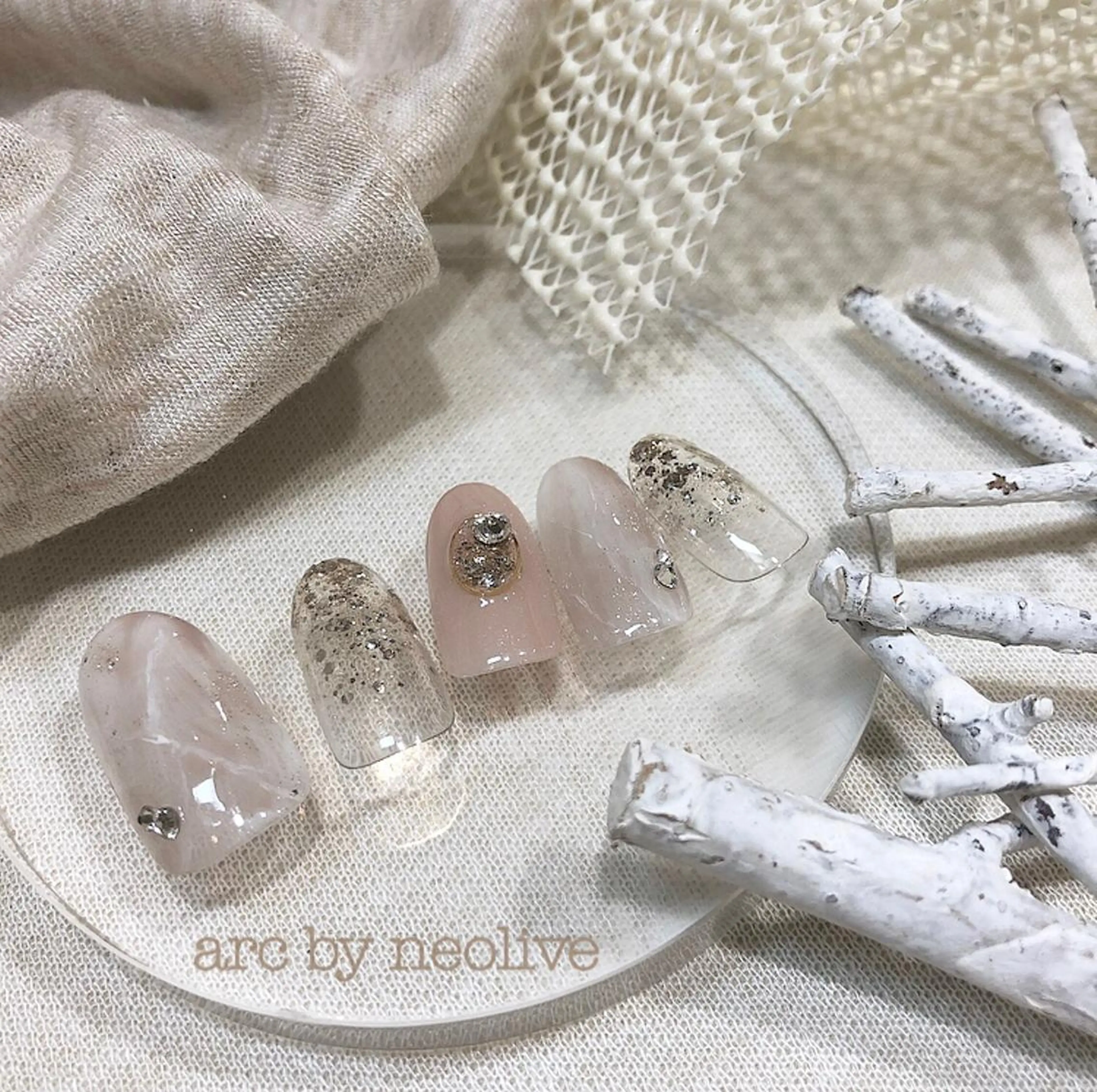 ネイル 大理石ネイル(マーブル) rina eye&nailのマツエク・マツパデザイン