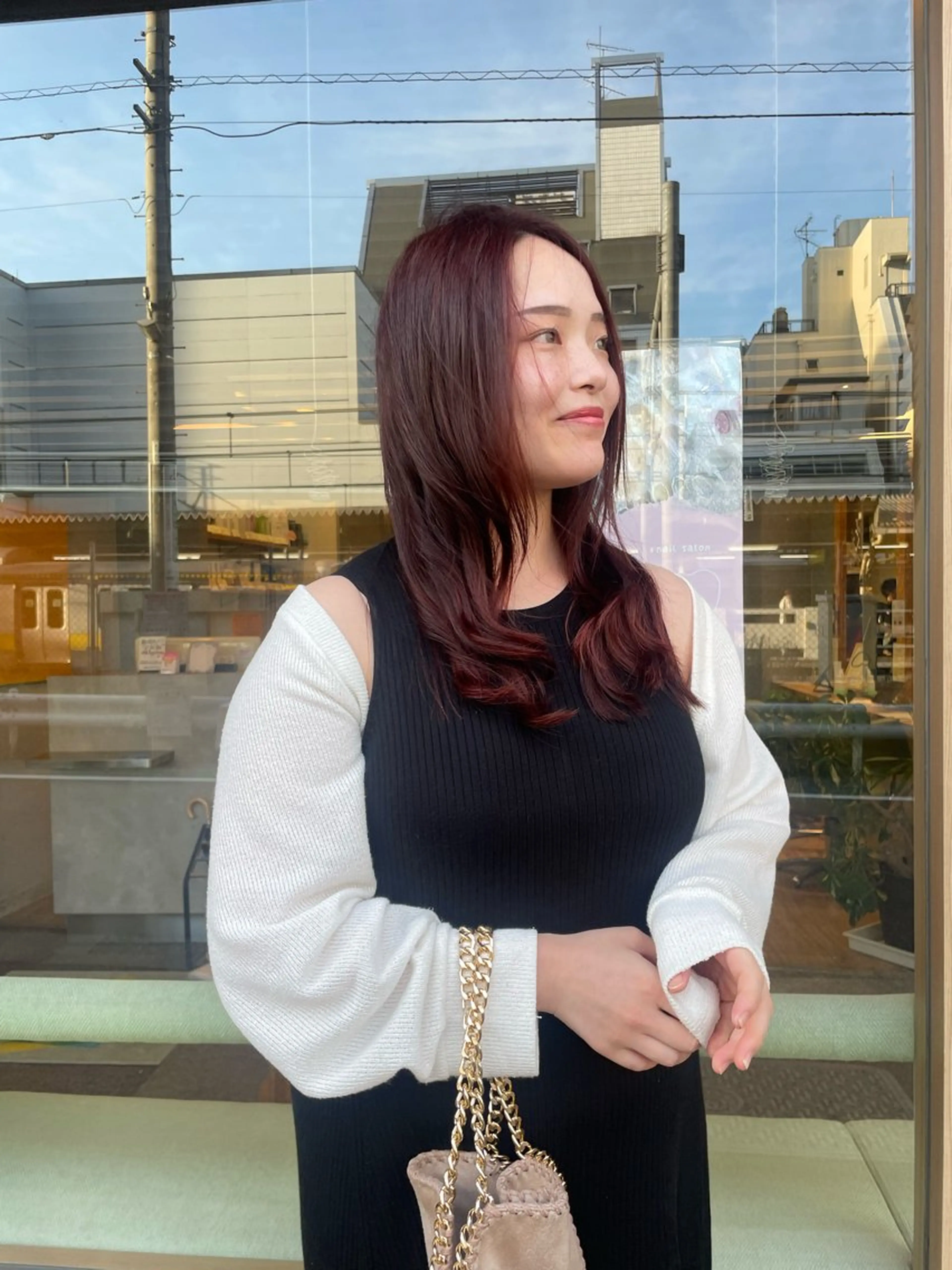 ロング カラー レッドカラー 髪質改善/Bloss om🌷高橋沙衣のヘアスタイル