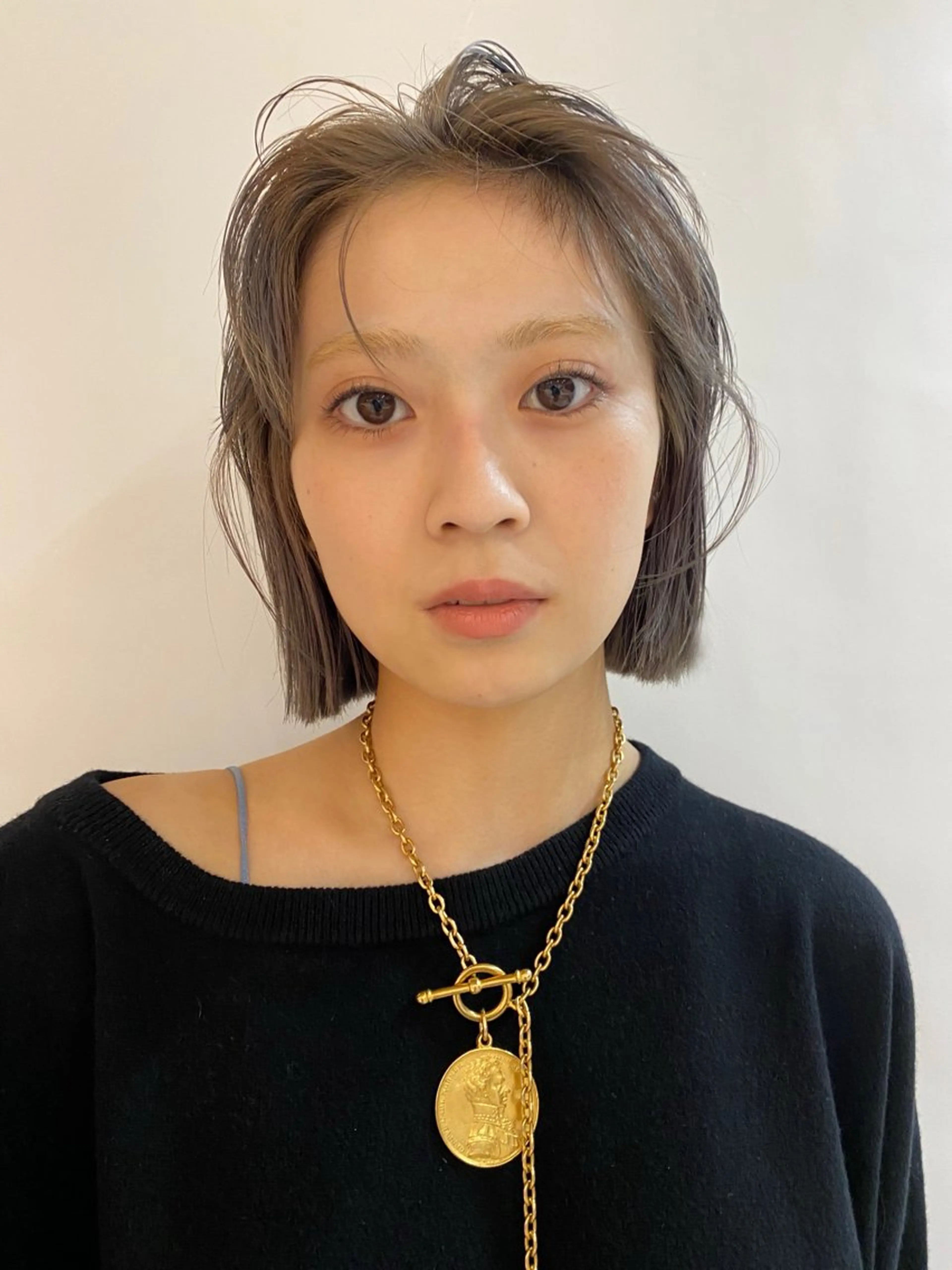 セミロング カラー 名古屋栄/ブリーチ/ ボブ🧃木下桃嘉のヘアスタイル