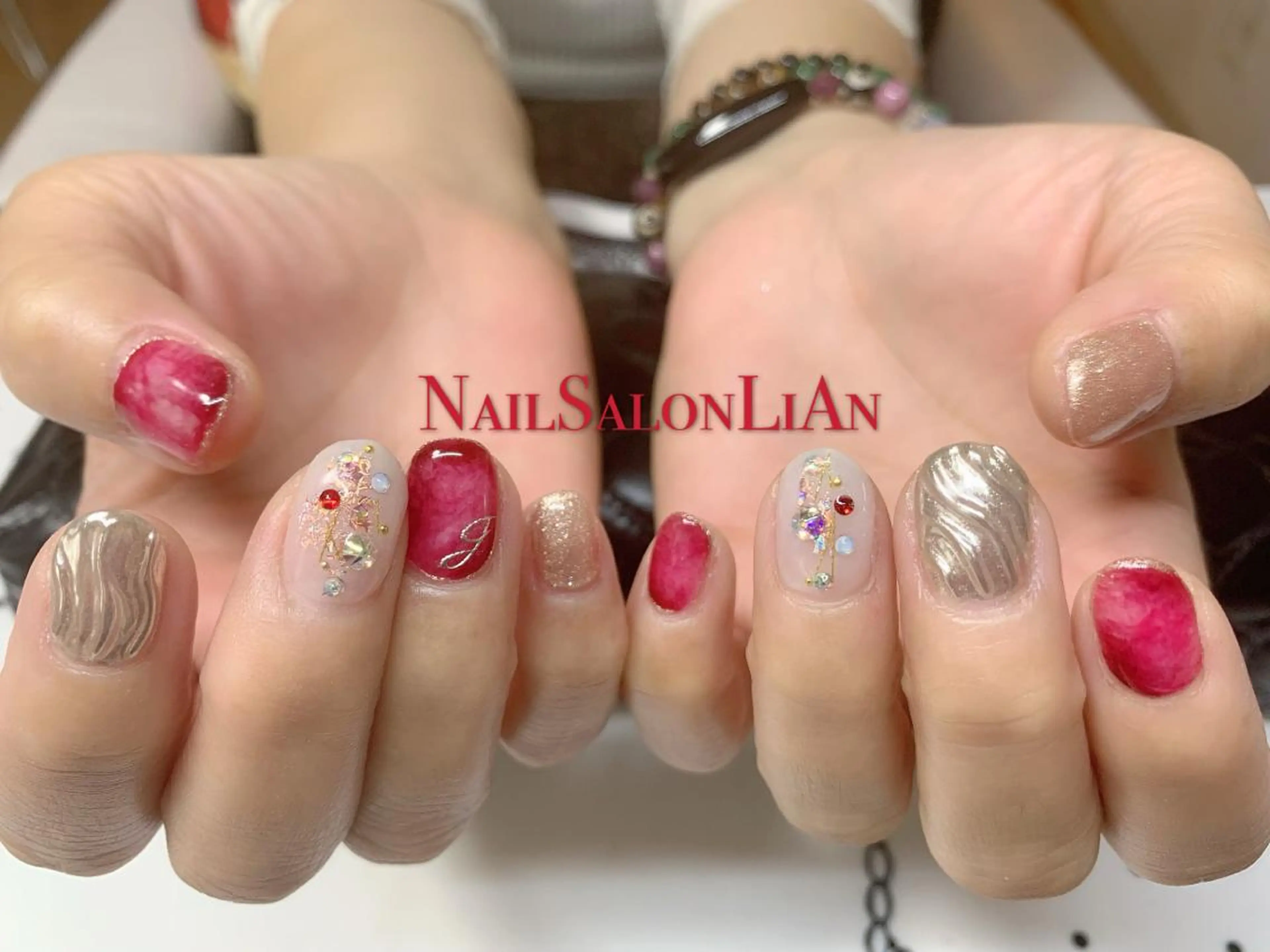ネイル 持ち込み ハンドネイル NailSalon LiAnのネイルデザイン