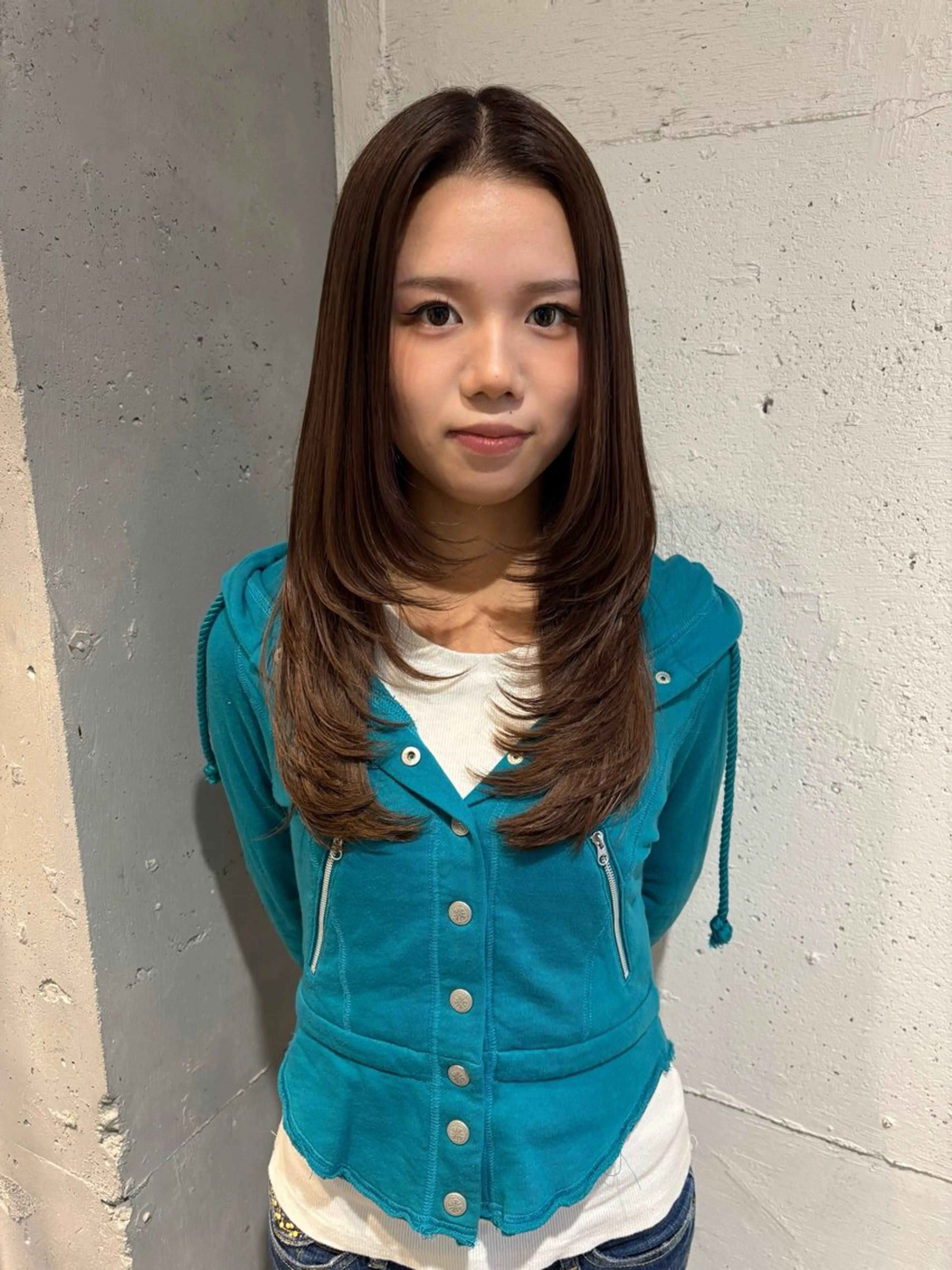 ロング カラー カット ヘアカラー Juna✂️ レイヤー / ボブのヘアスタイル