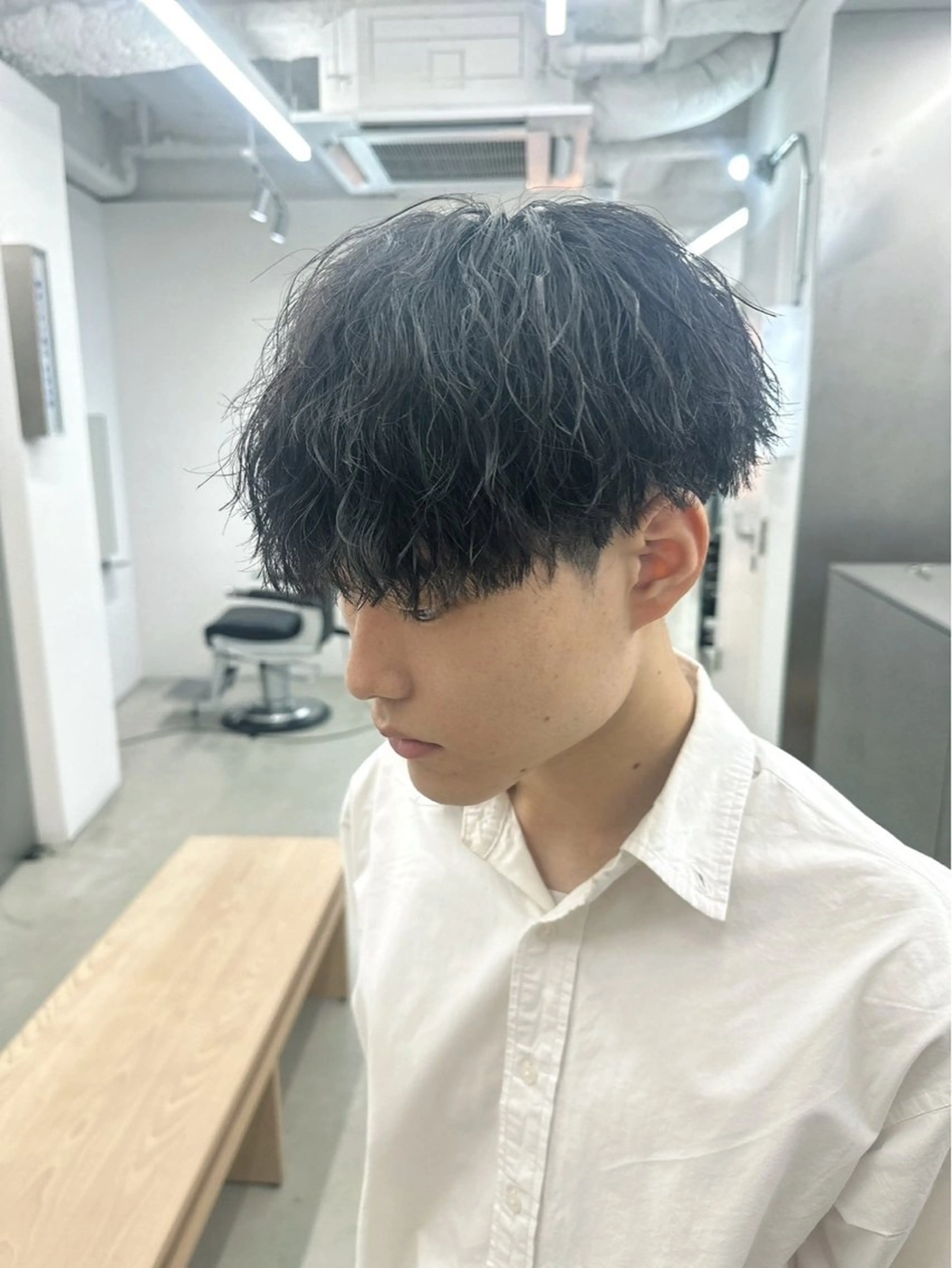 ショート カラー パーマ ヘアアレンジ メンズ 亀井隆汰/メンズ専門 パーマ特化美容師のヘアスタイル