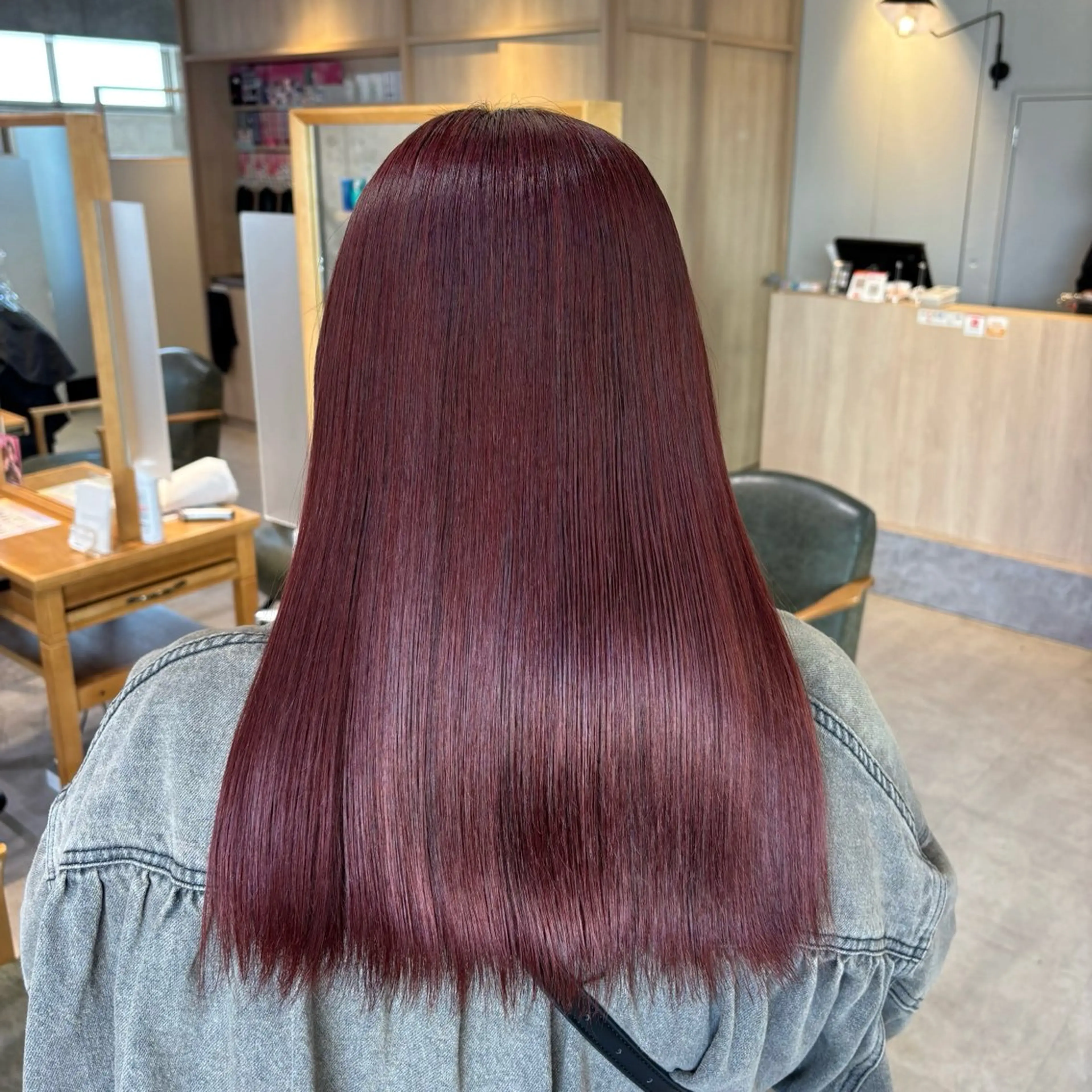 ロング カラー りあの🎀 /暖色カラー🍒のヘアスタイル