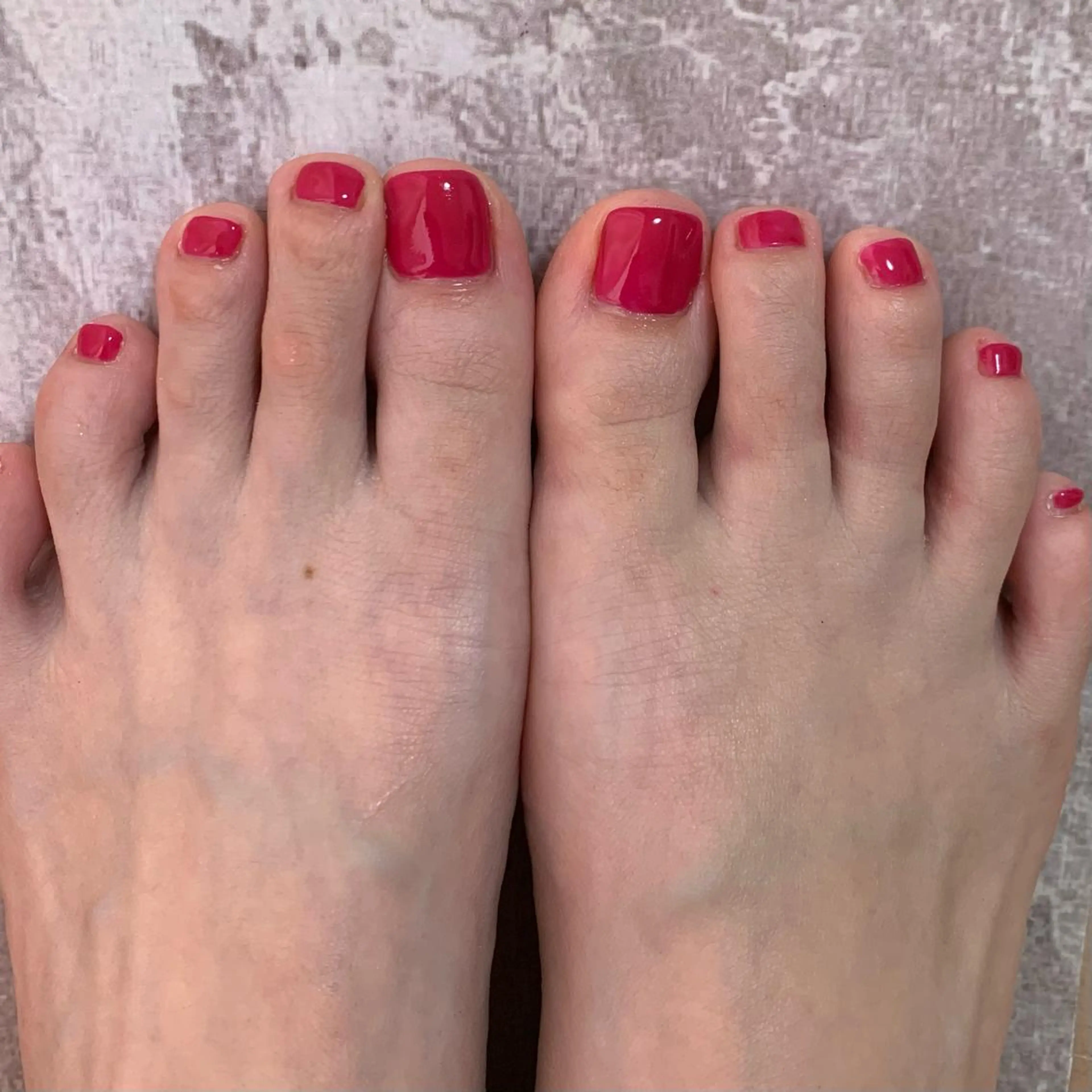 【ジェルオフ無料】フット🦶🏻ワンカラー　何色でもok✨の写真