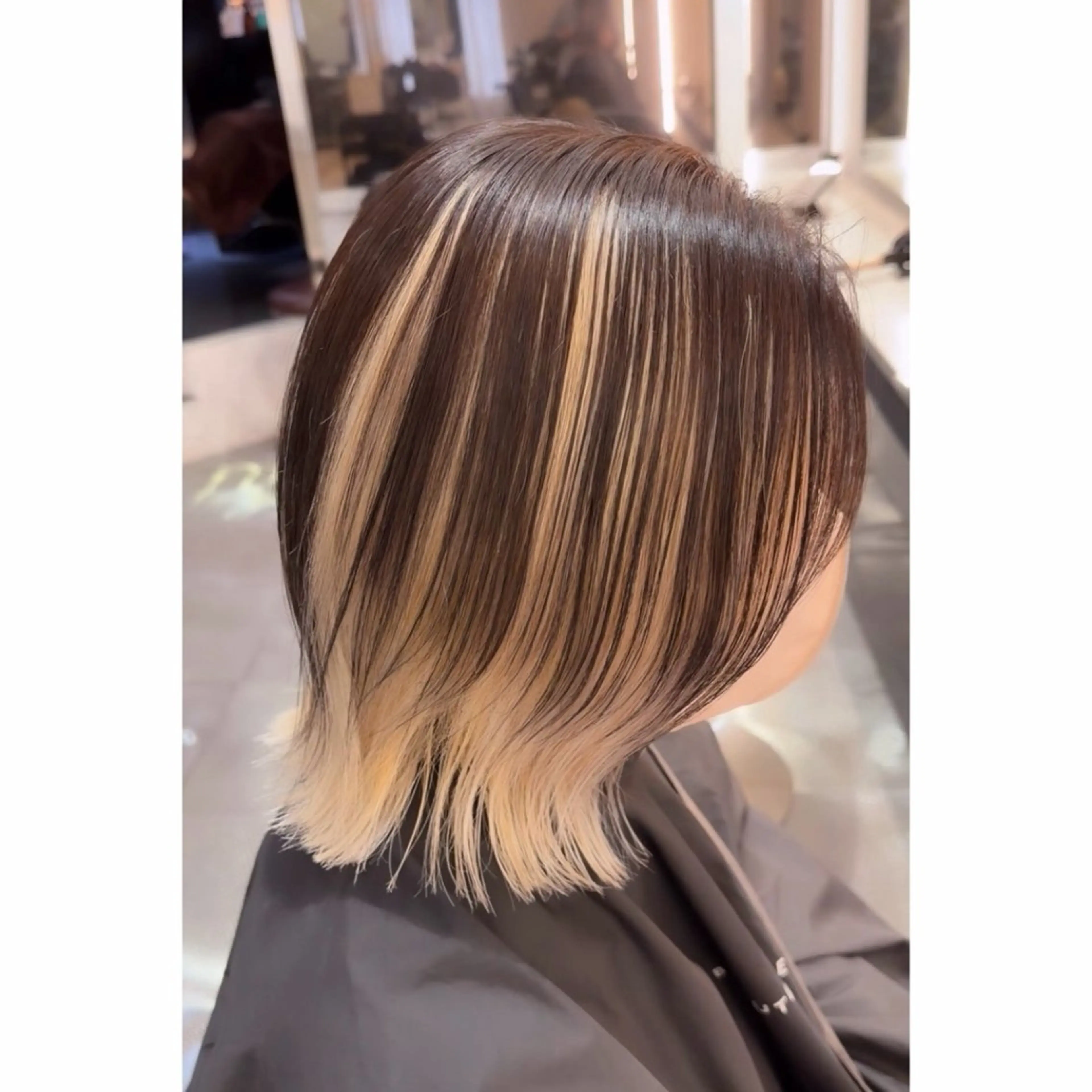 ミディアム カラー カット ヘアカラー トリートメント beaute錦糸町 🦖⋆͛yuka💚のヘアスタイル