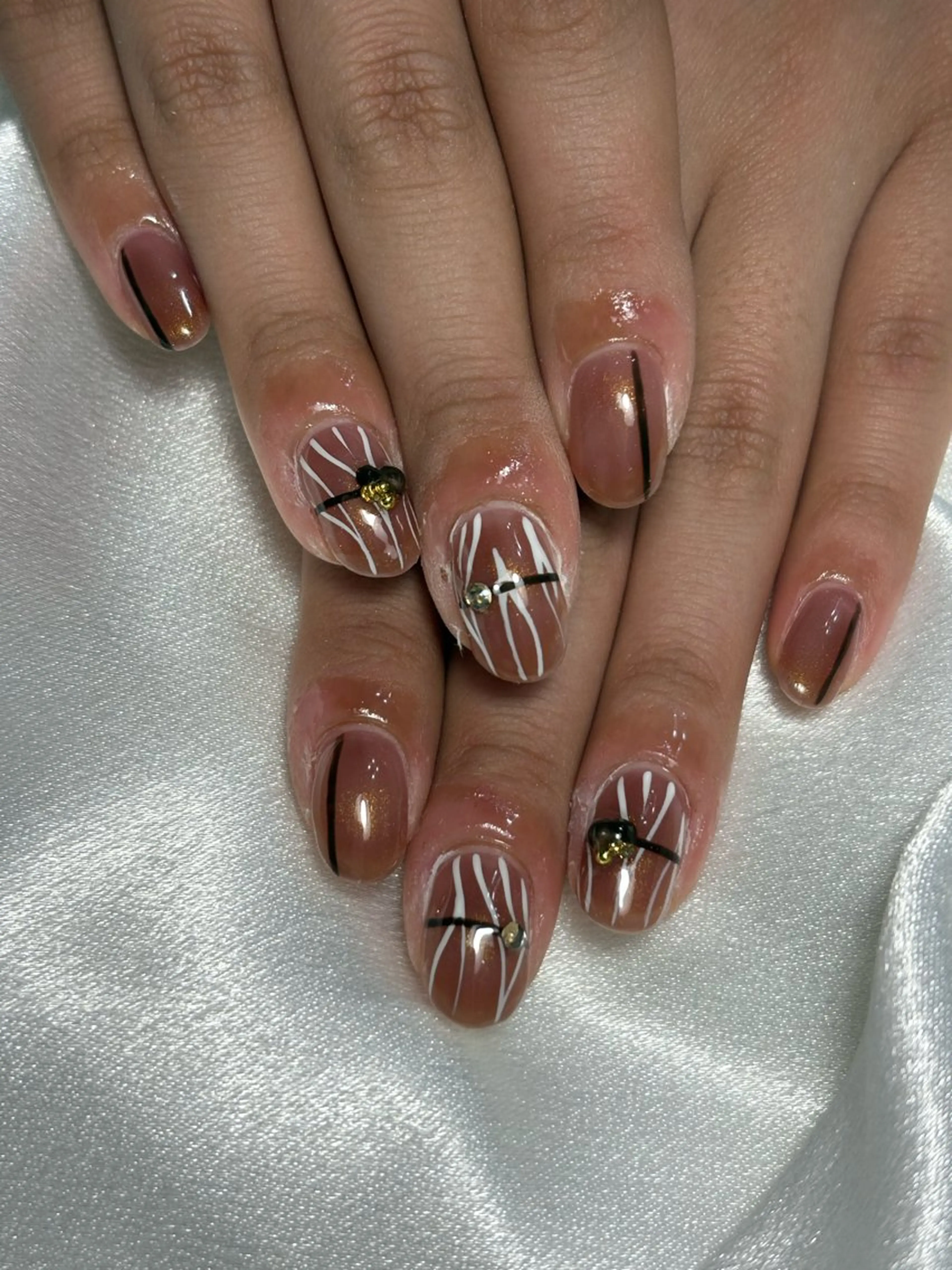 ネイル バレンタイン ハンドネイル ✴︎ Delightのネイルデザイン