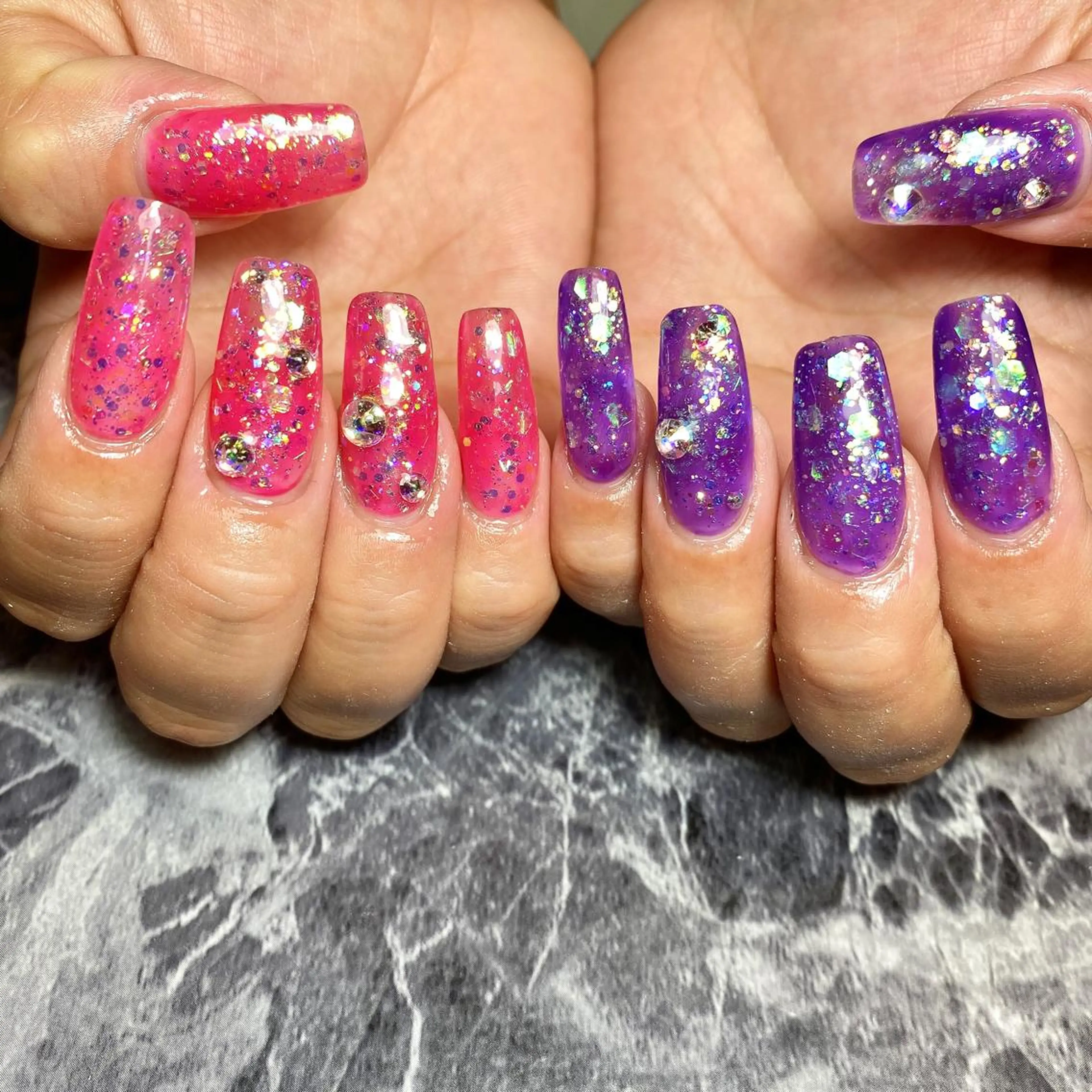 ネイル スカルプネイル しば まなみのネイルデザイン