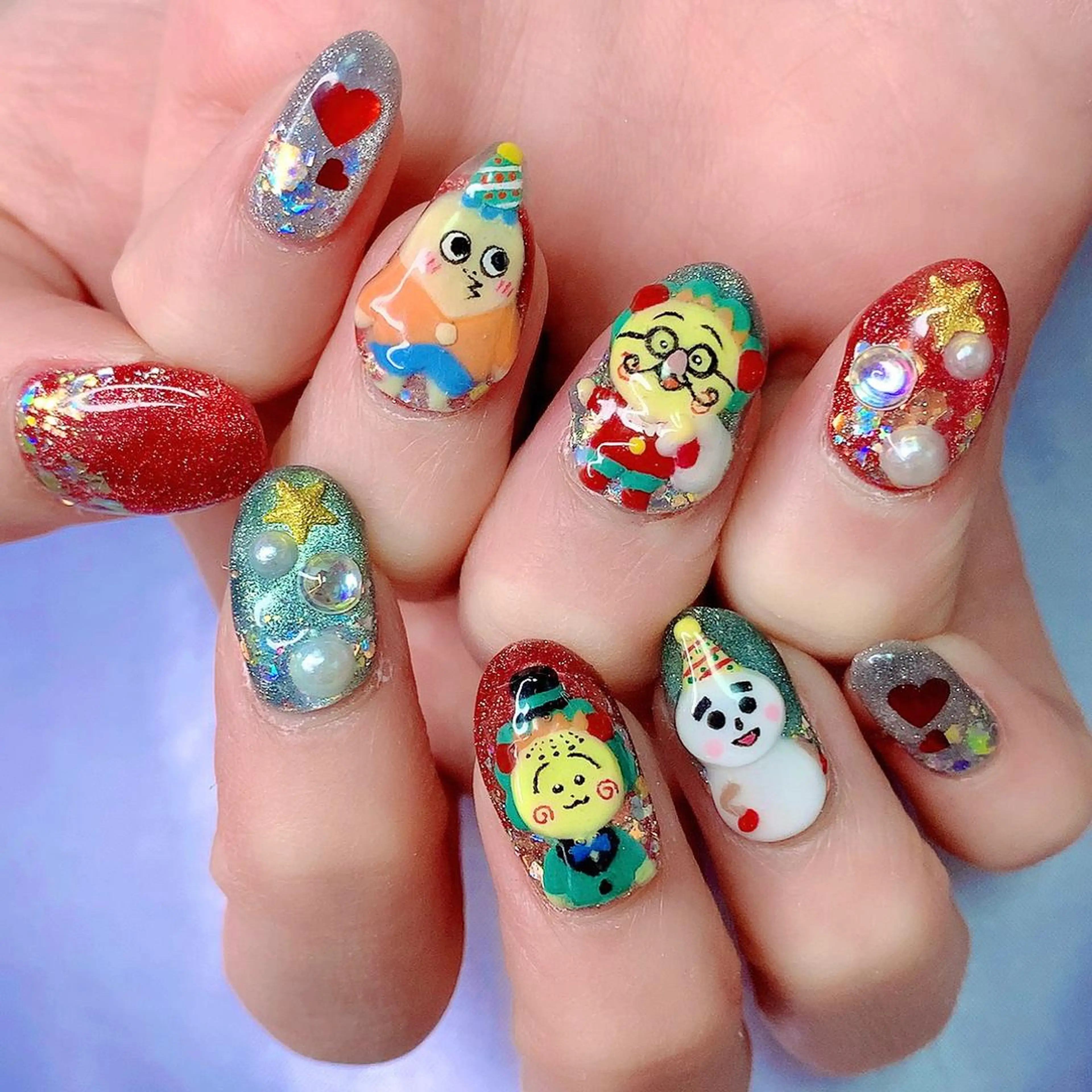 ネイル アートネイル シェアサロンLei.g(レイジー)所属・3Dアートネイル💗 都築レナのネイルデザイン