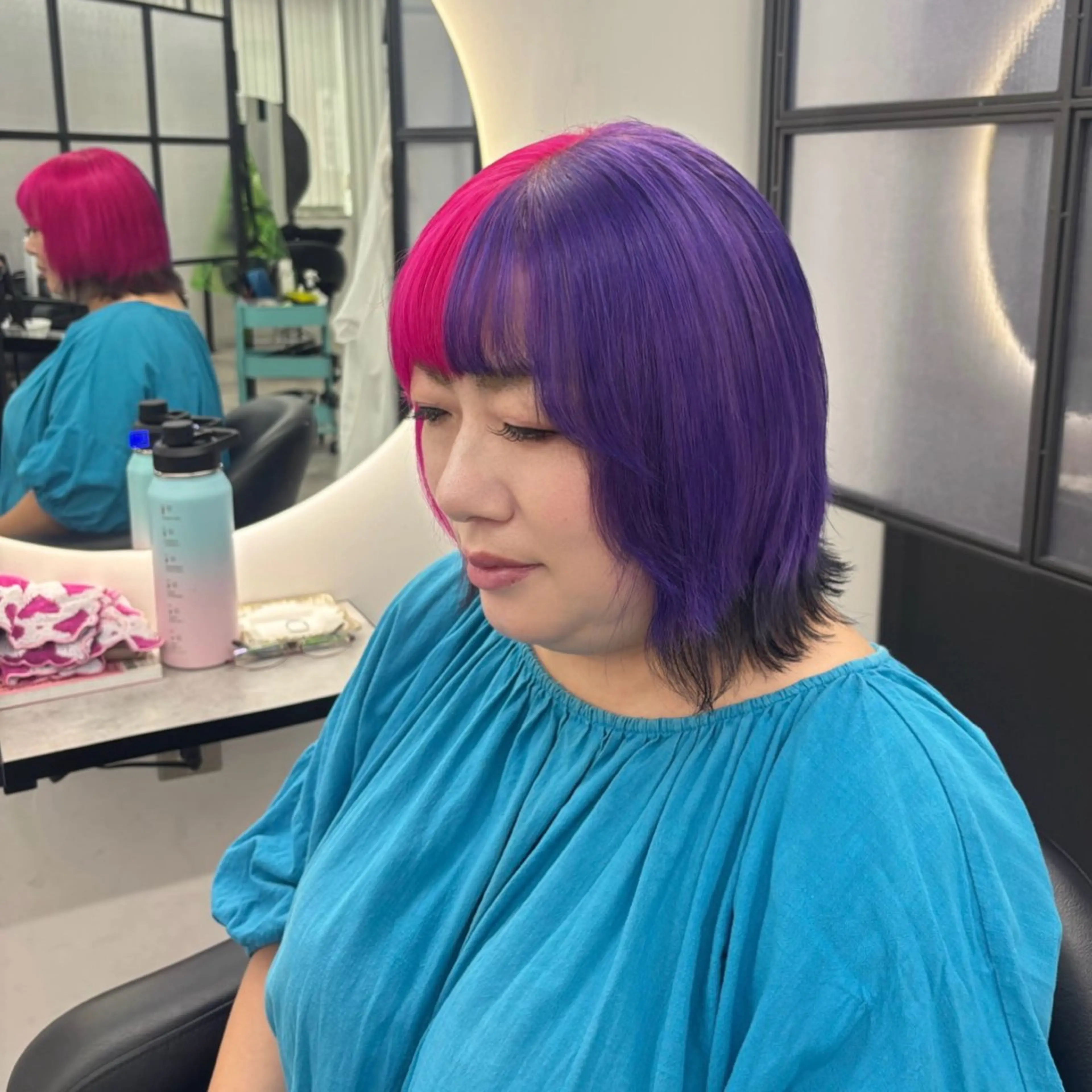 ミディアム カラー ヘアカラー Ren. 🦋デザインカラーのヘアスタイル