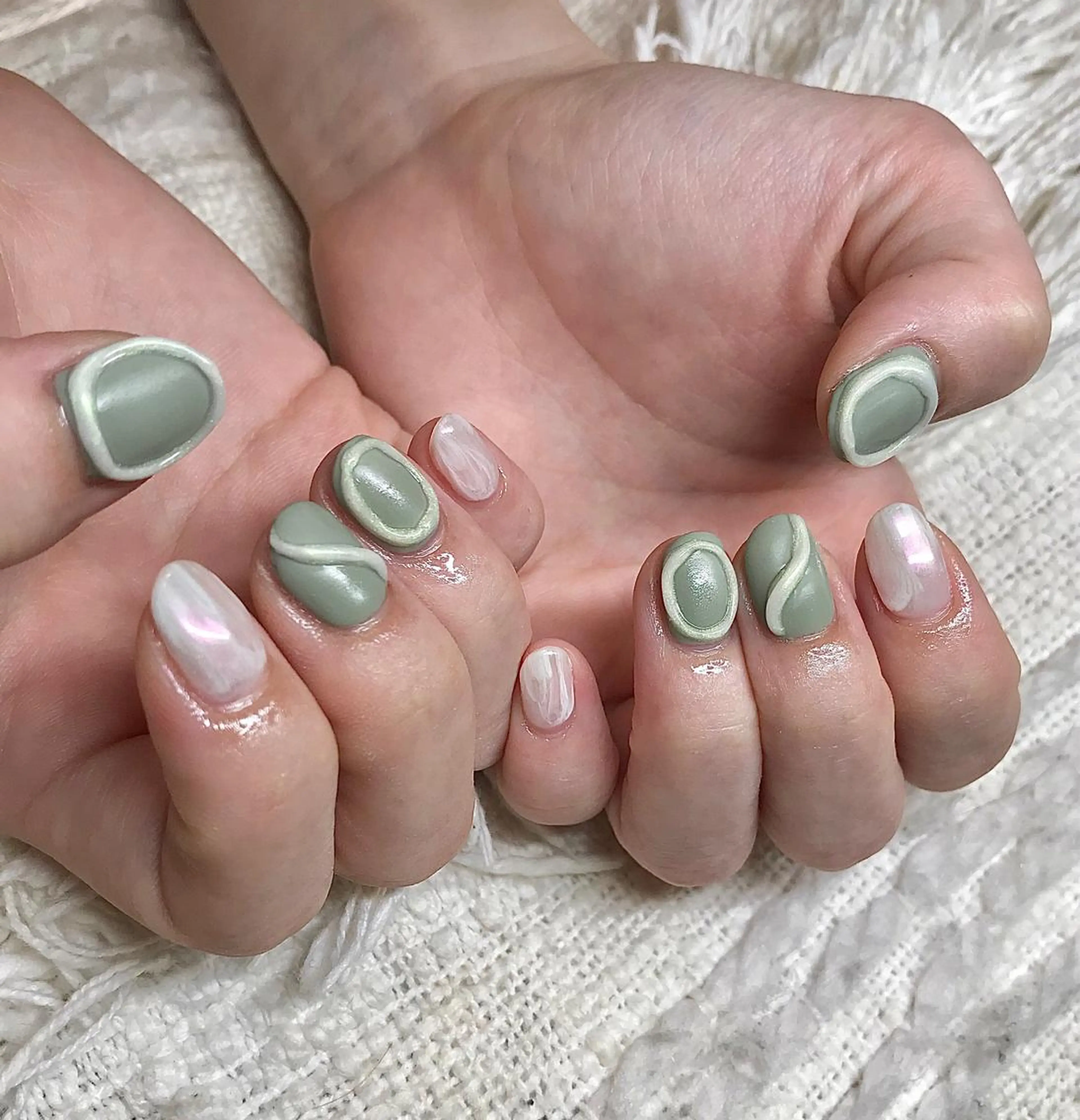 ショート パーマ ヘアアレンジ メンズ キッズ ネイル マツエク・マツパ クリアネイル マットネイル nail&eye Aoのマツエク・マツパデザイン