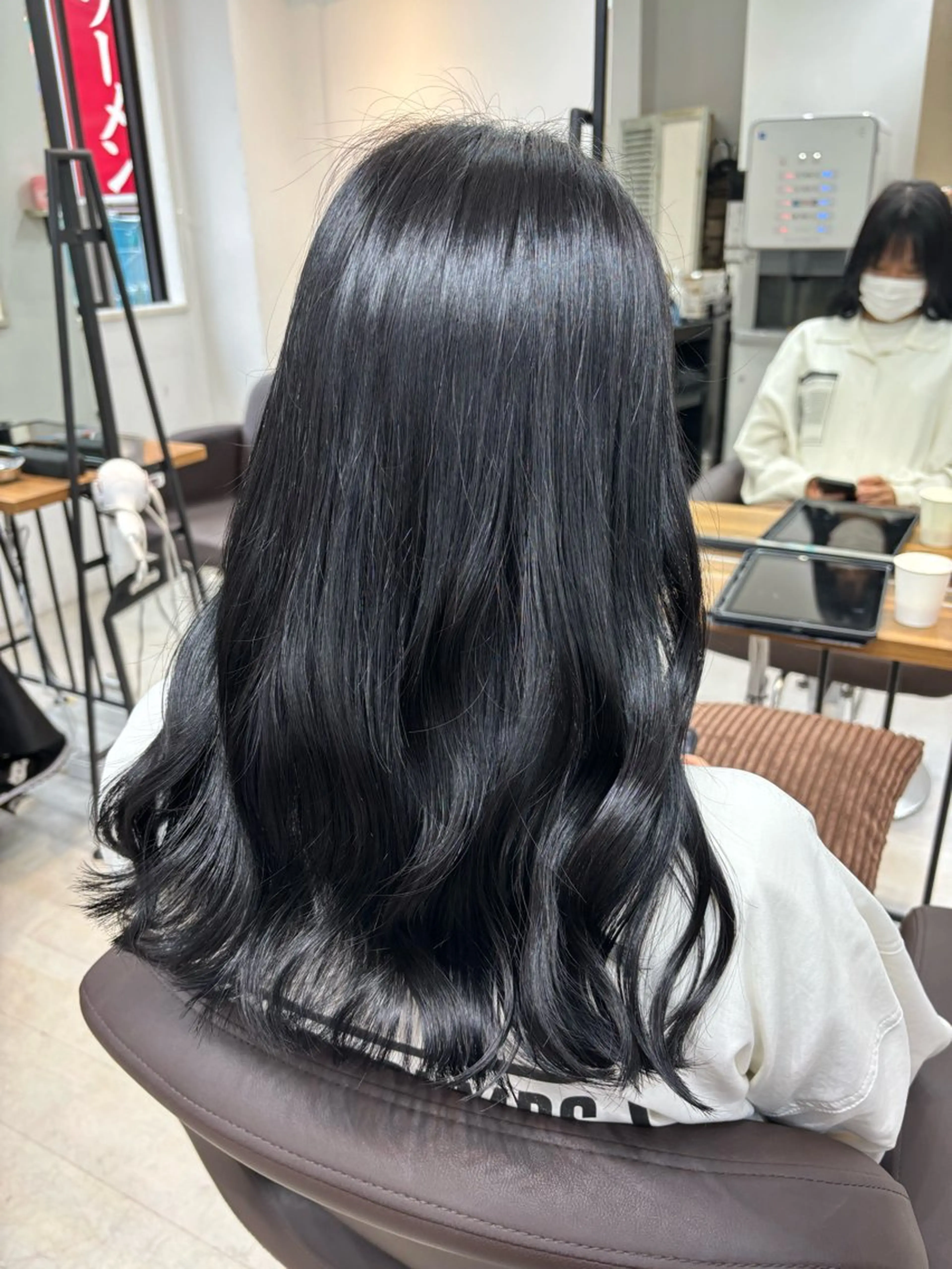 ロング ヘアカラー ヘッドスパ ヘアセット I S所属・🌿透明感カラー‪ 縮毛矯正✨かずきのヘアスタイル