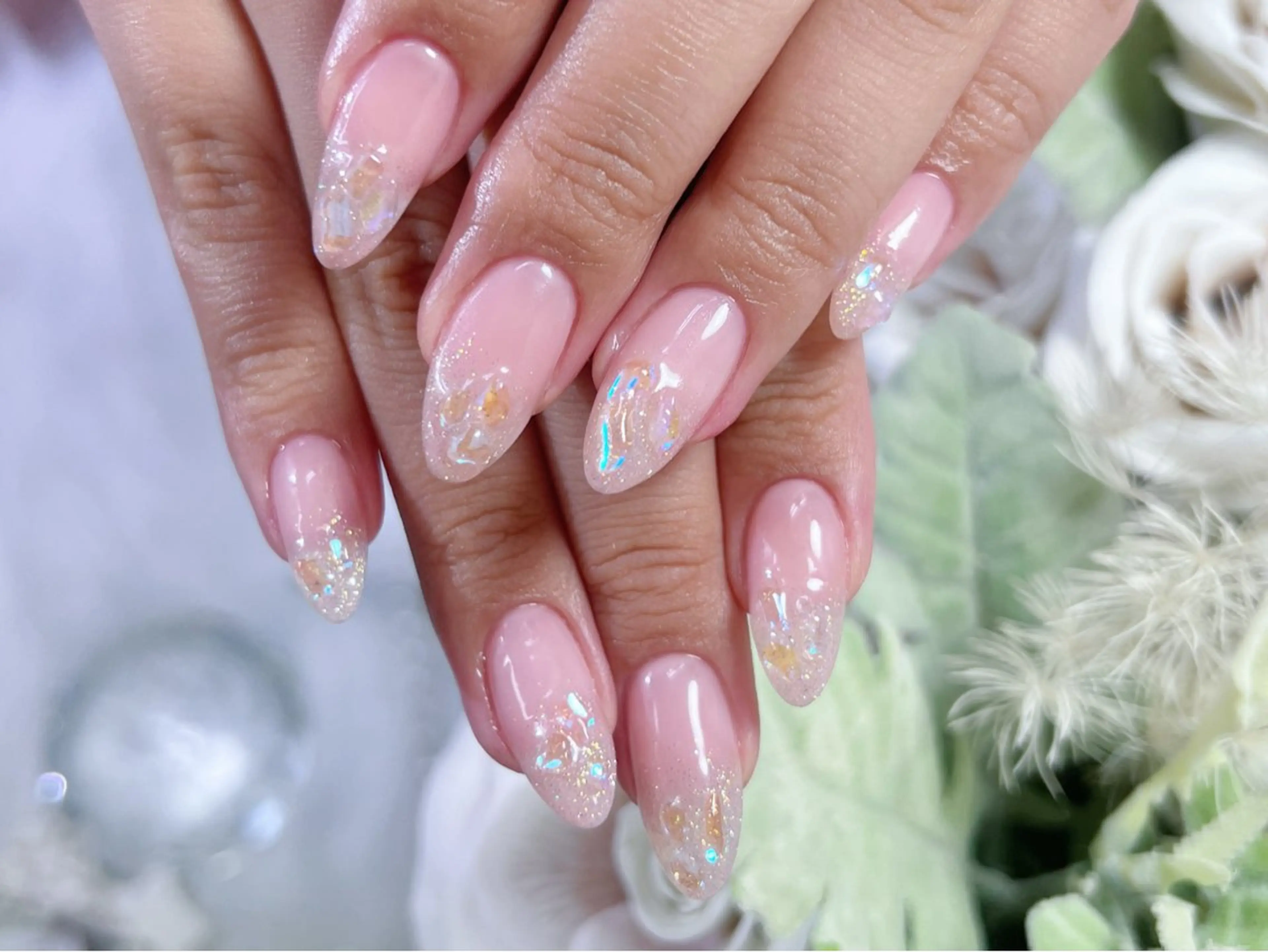 ネイル フレンチネイル ガーリー 韓国ネイル マグネットネイル 持ち込み ハンドネイル Painty所属・Painty nailのネイルデザイン