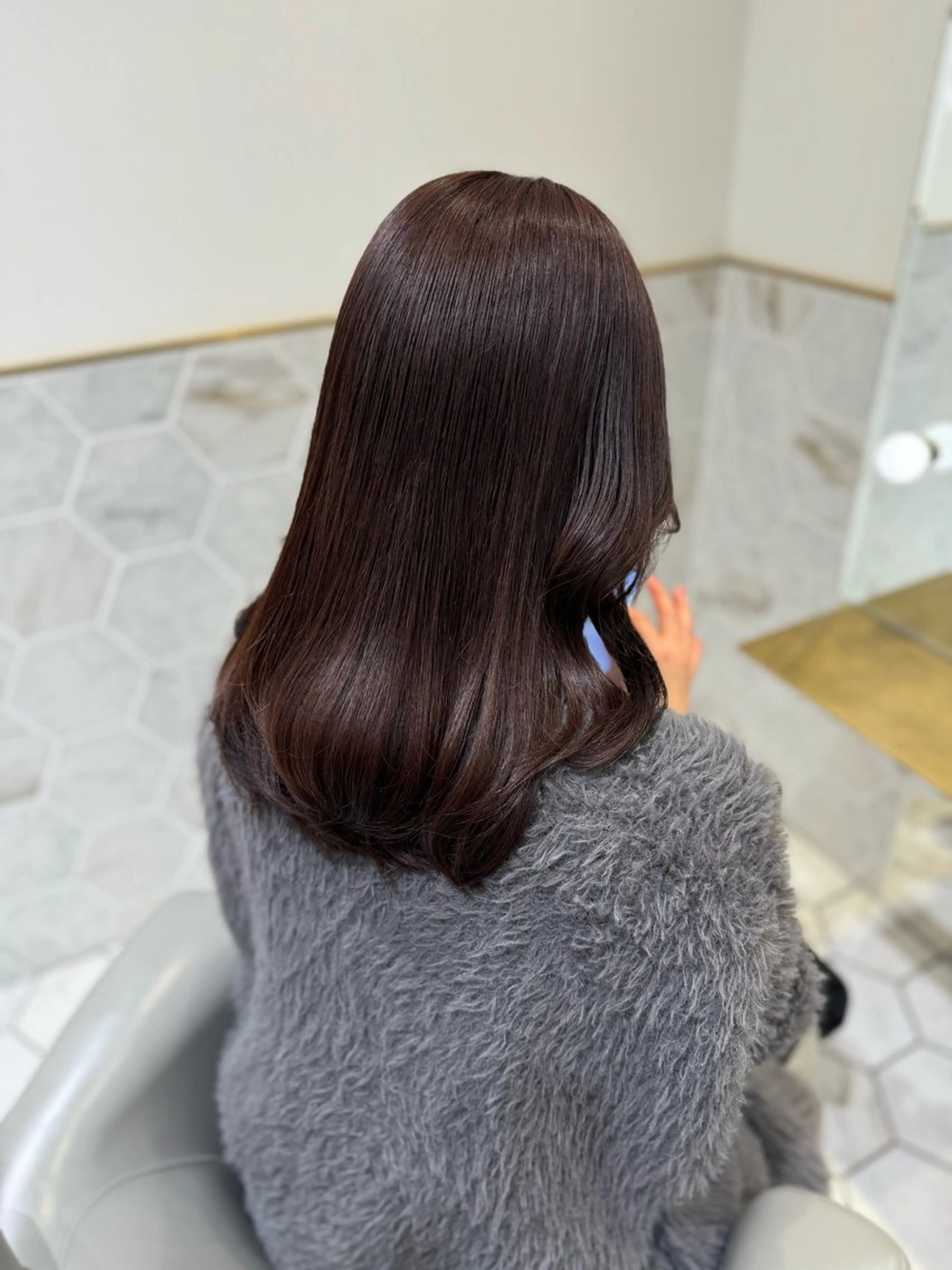 ロング カラー ブラウンカラー ピンクカラー ピンクブラウン ヘアカラー costes 今井芽依のヘアスタイル