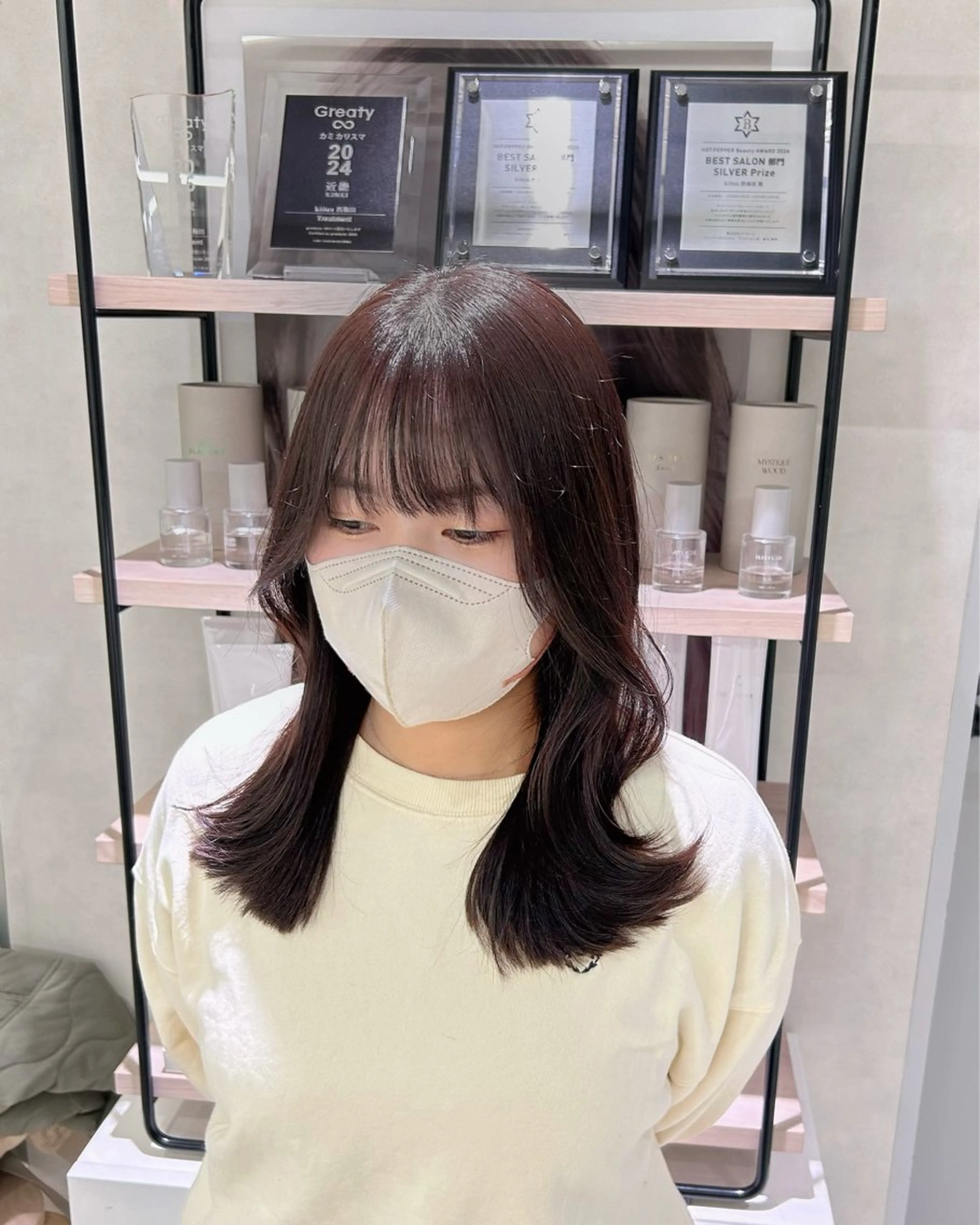 ミディアム ayari🌸西梅田 カットモデル募集中✨のヘアスタイル