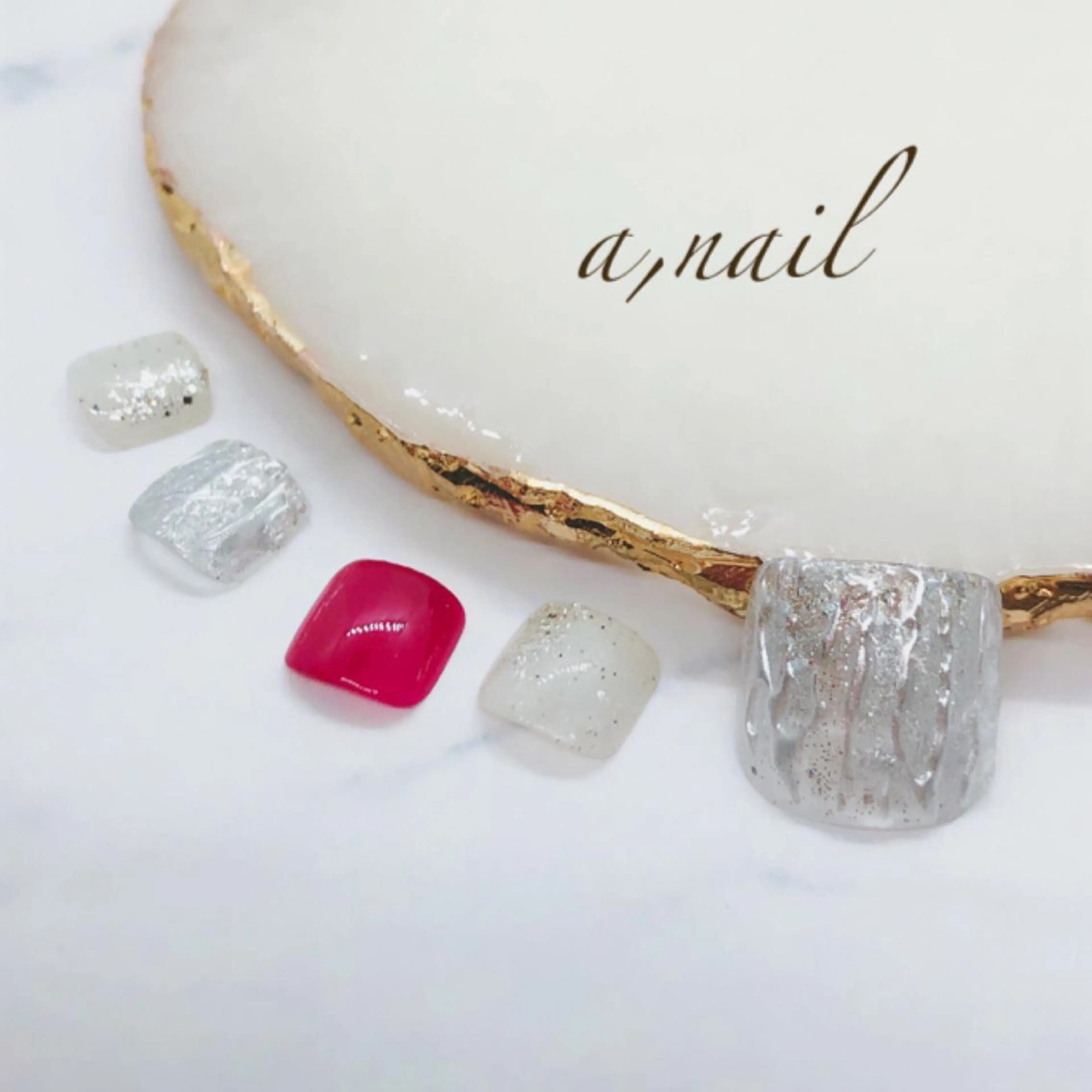 ネイル フットネイル ジェルネイル グラデーション ニュアンスネイル オフィスネイル フットネイル ネイルサロン エーネイルのネイルデザイン