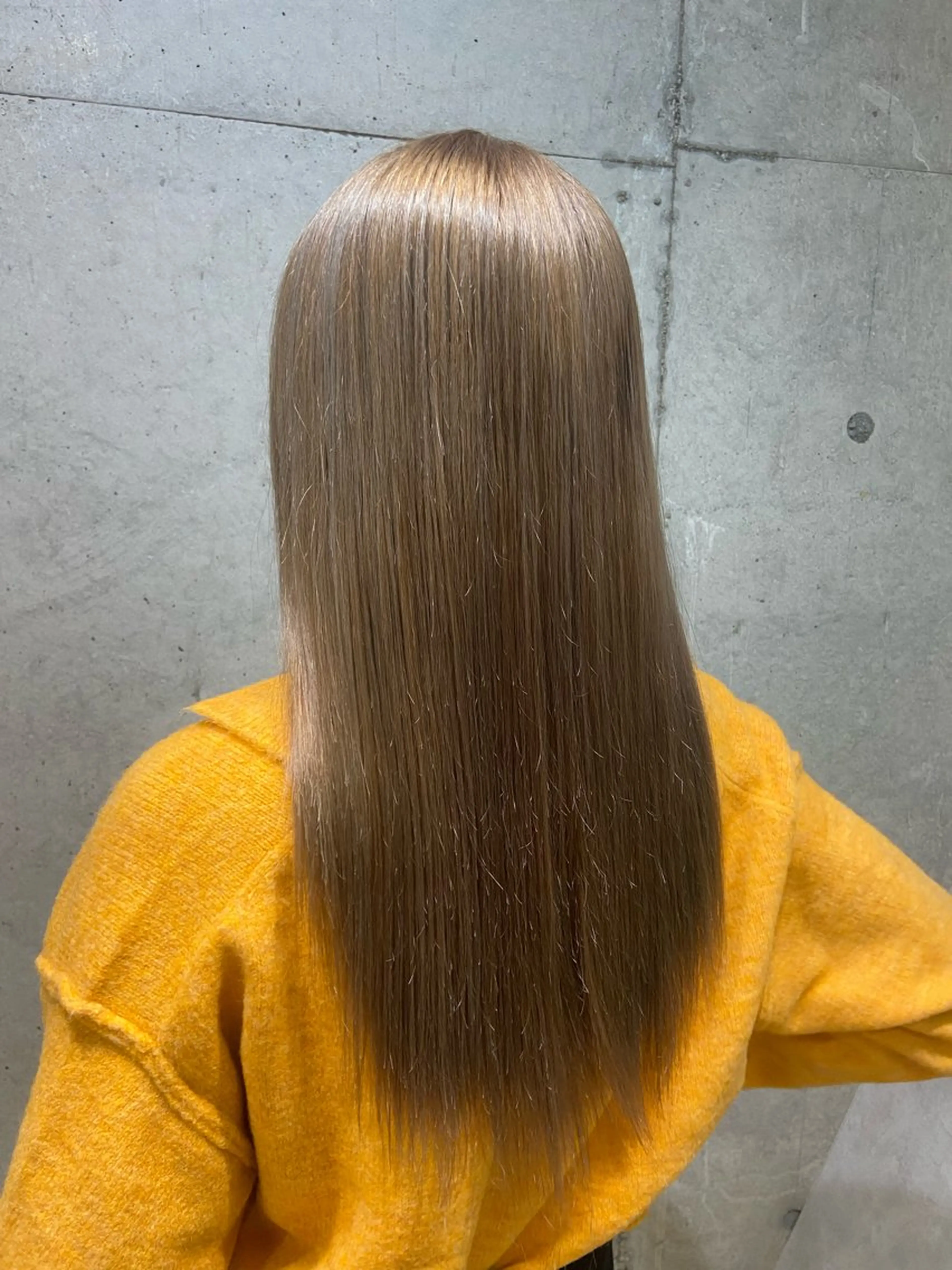 セミロング カラー ヘアカラー トリートメント 🧸プルエクステ❤︎ ネイルKAO🧸のヘアスタイル