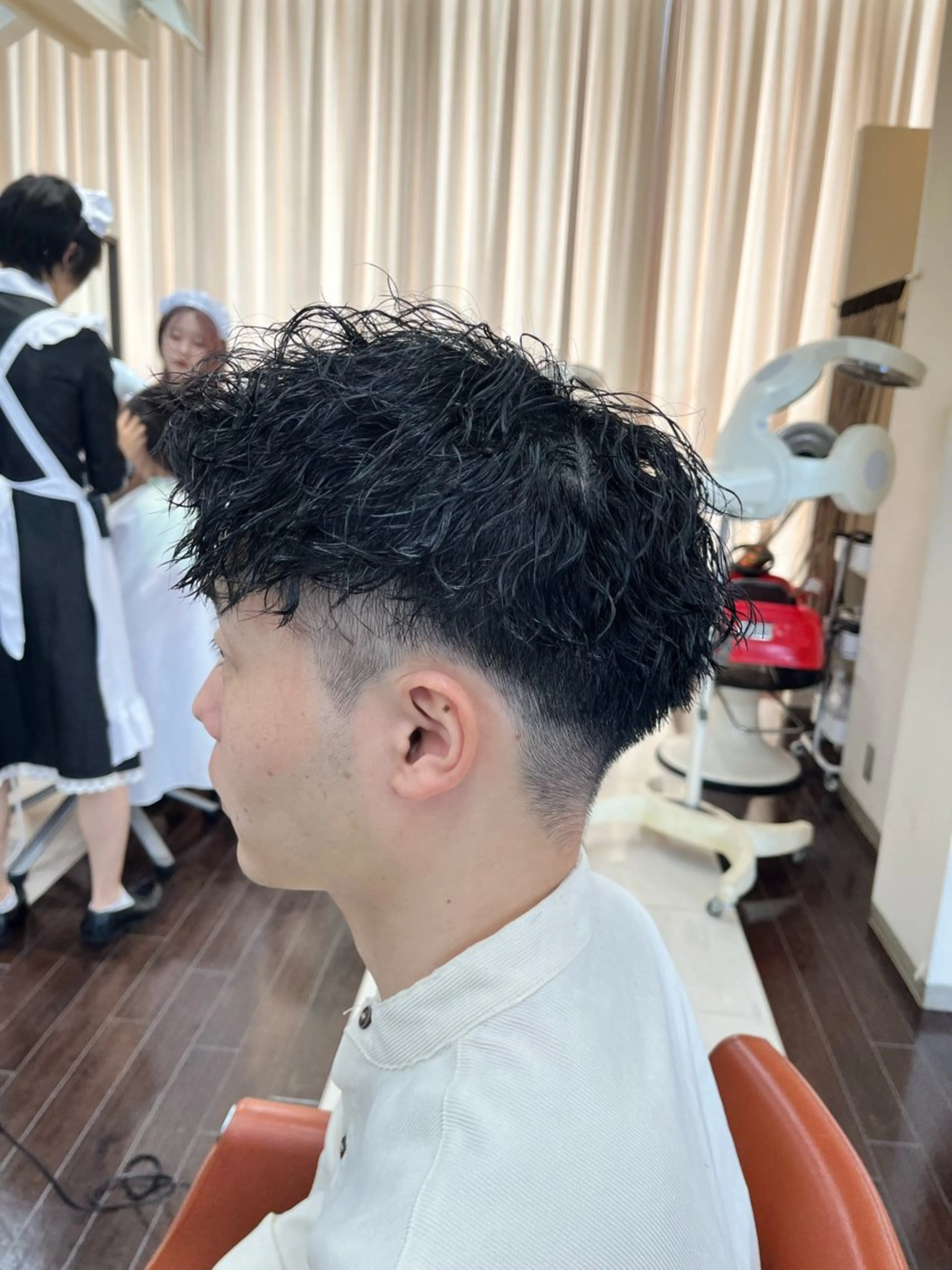 ショート パーマ メンズ メンズパーマ ツイストスパイラルパーマ スパイラルパーマ AROH  men's cut&men's perm 船橋店所属・🧊メンズ特化🧊 高木航希のヘアスタイル