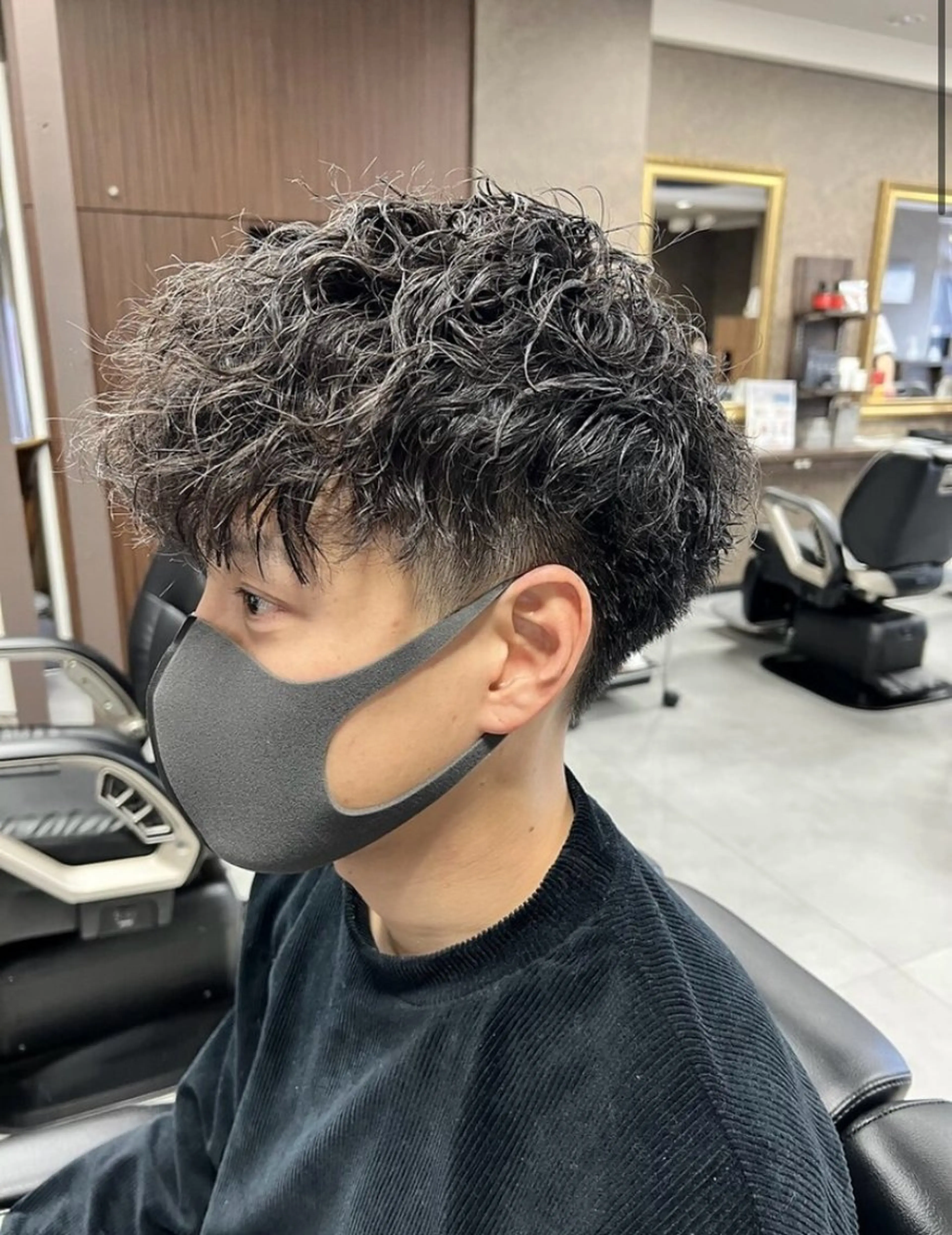 パーマ メンズ カット パーマ バーバーショップ涼桜新町店所属・田中大 パーマ/メンズカットのヘアスタイル