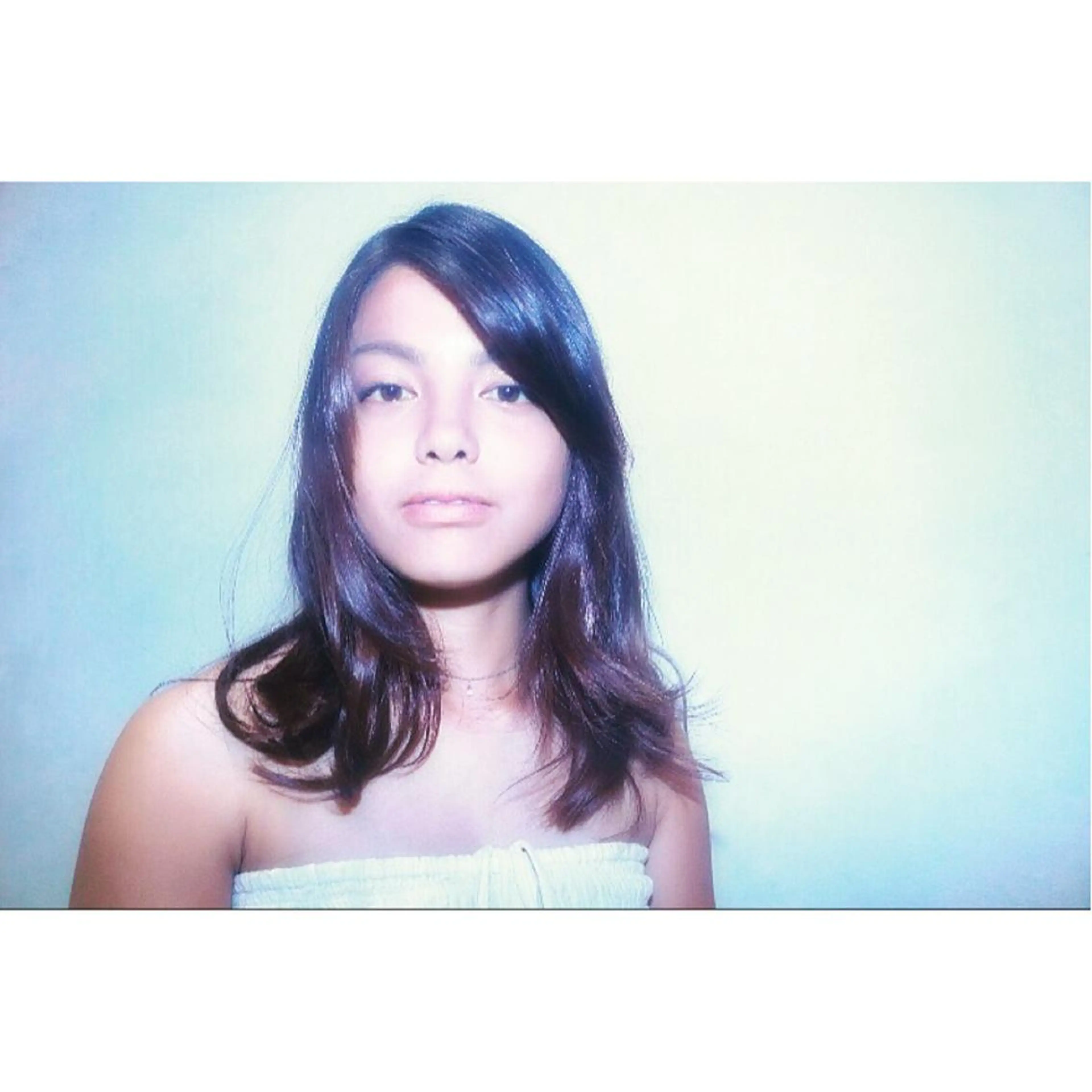 ミディアム セミロング カラー パーマ 川間 将彦のヘアスタイル