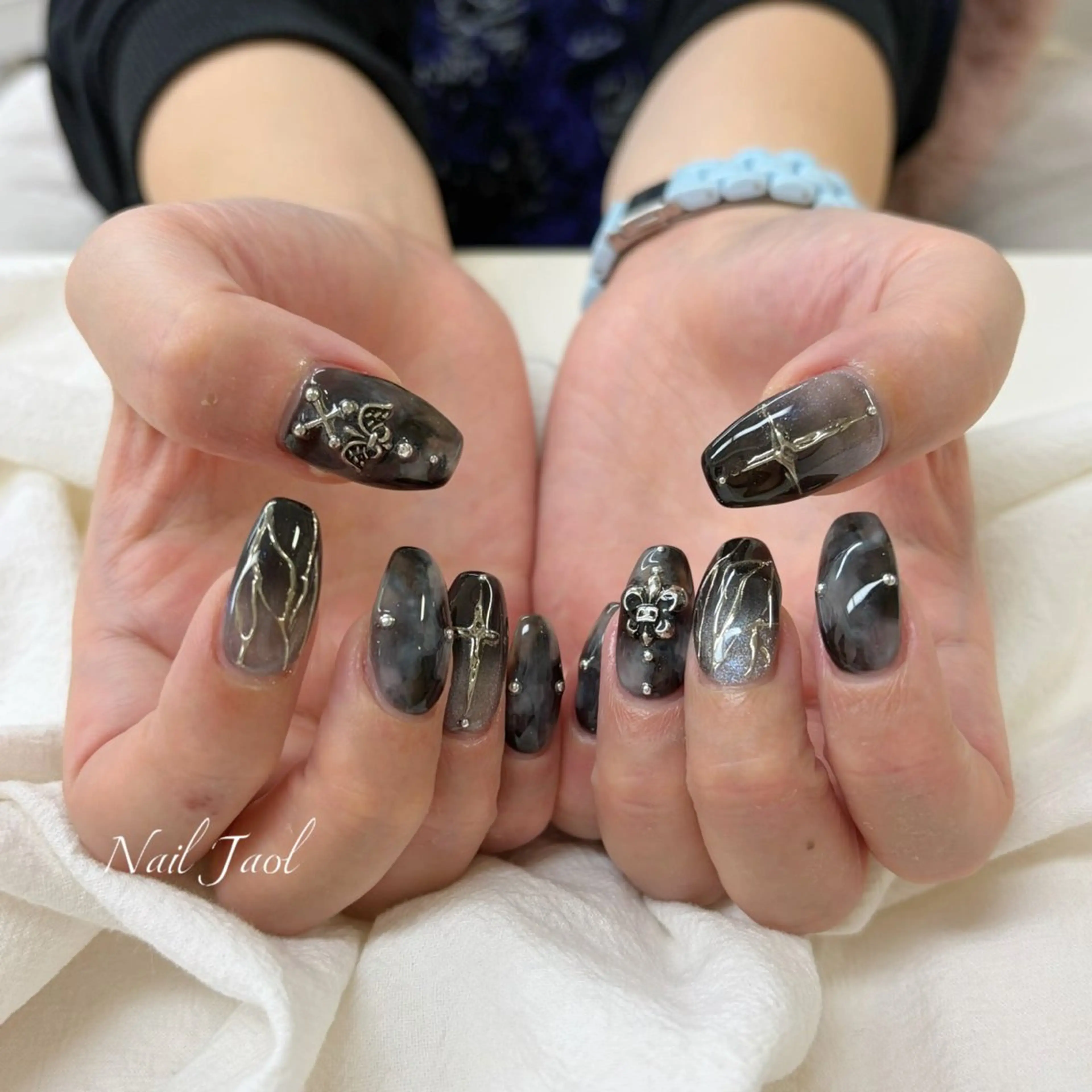 セミロング 韓国風ヘア ハンドネイル nail jaol池袋店所属・ネイルJaol 池袋のネイルデザイン