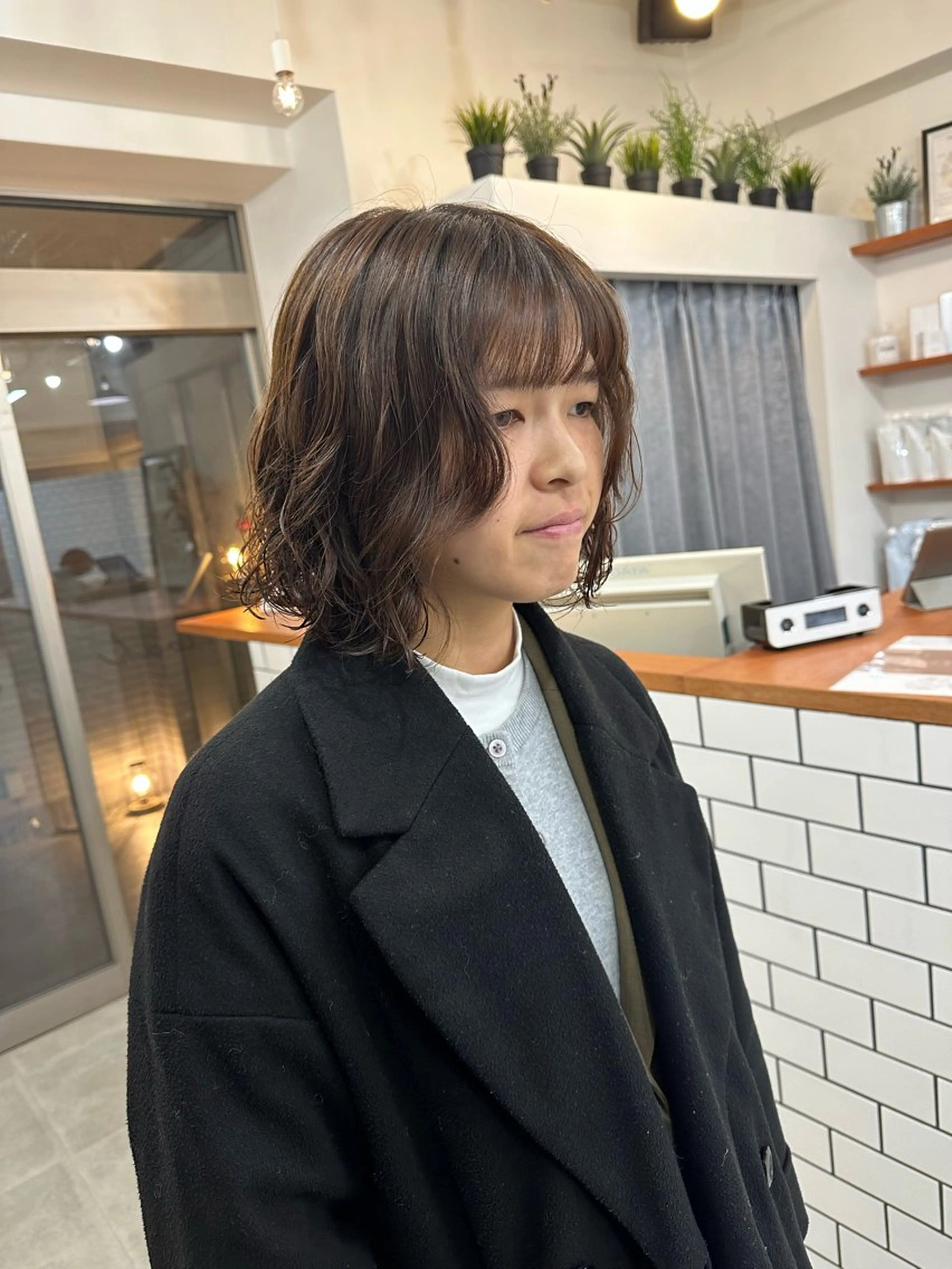 ミディアム カラー パーマ お洒落パーマ/ 艶カラー/michiのヘアスタイル