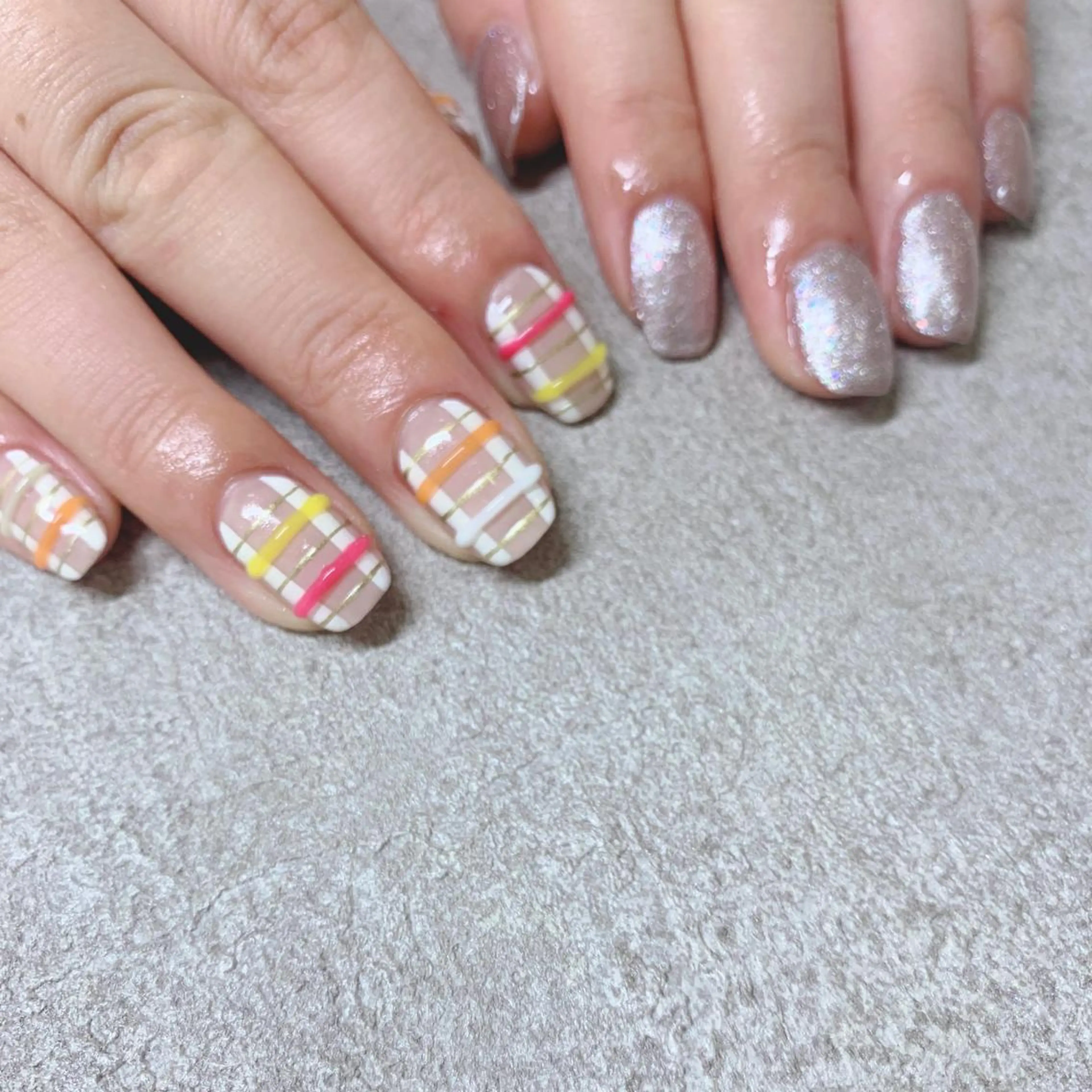 カラー ネイル ハンドネイル Cozy_ ilumのネイルデザイン