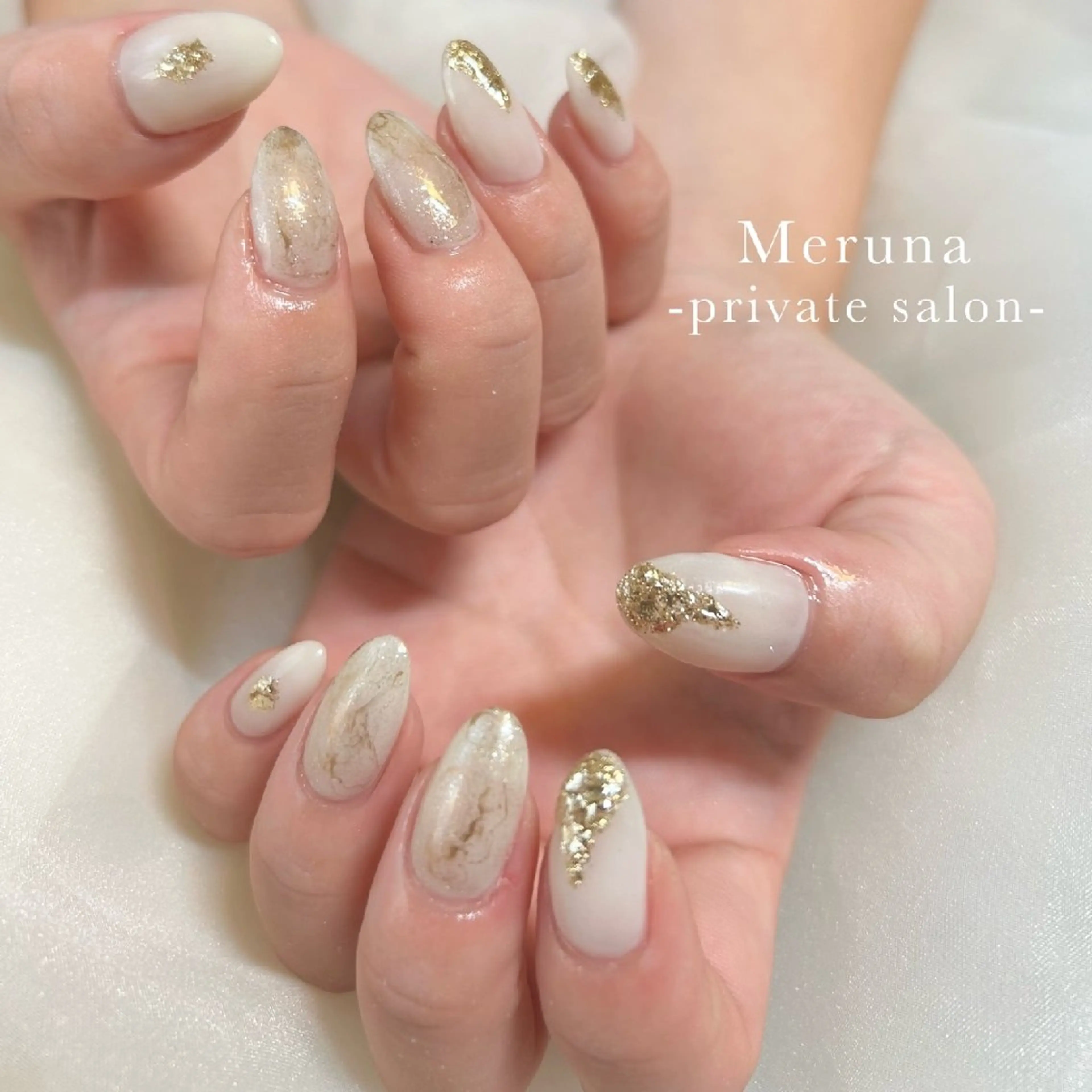 ネイル ニュアンスネイル ハンドネイル Meruna .ﾒﾙｰﾅ.のネイルデザイン