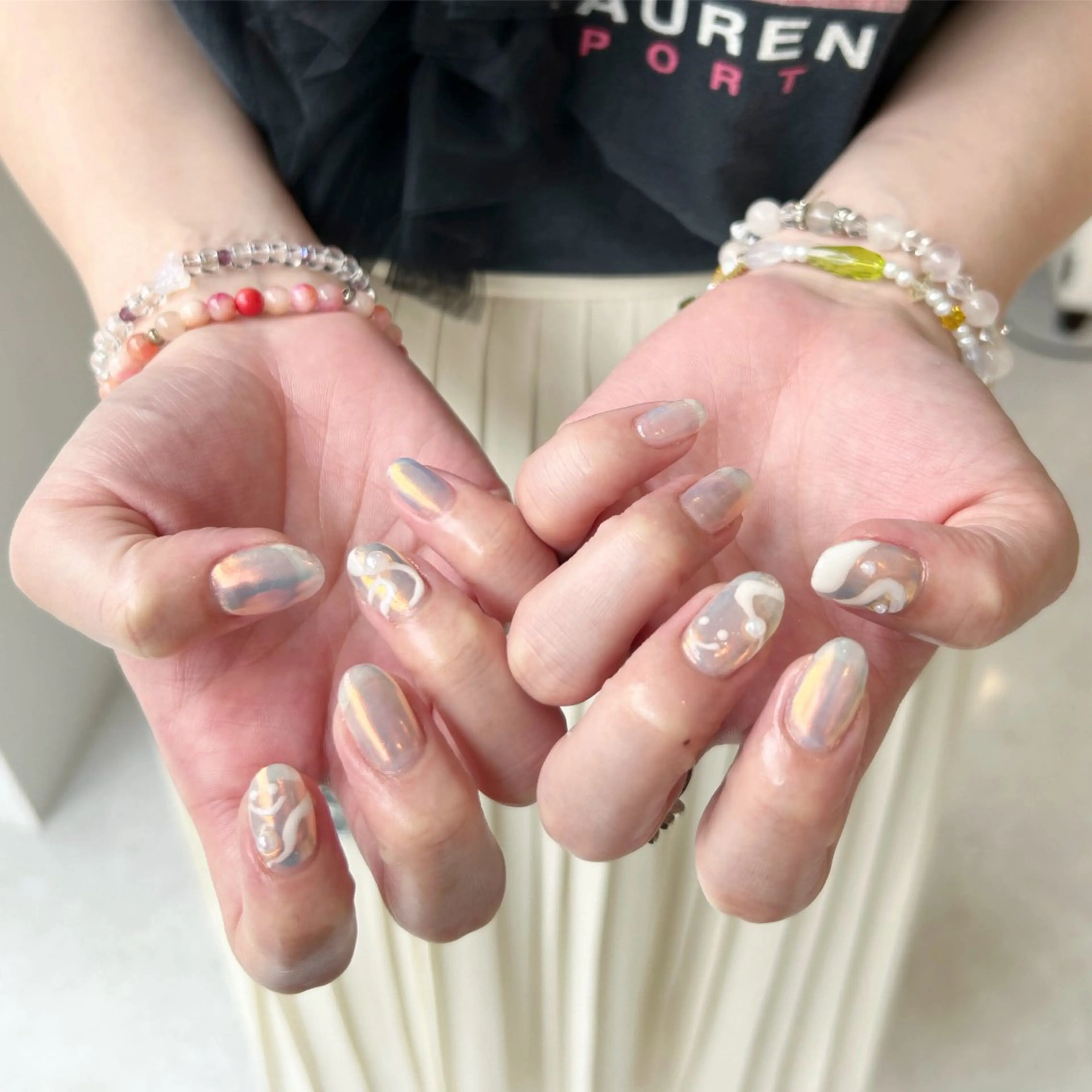 ネイル オーロラネイル Uzuki ／ROCCOnailのネイルデザイン