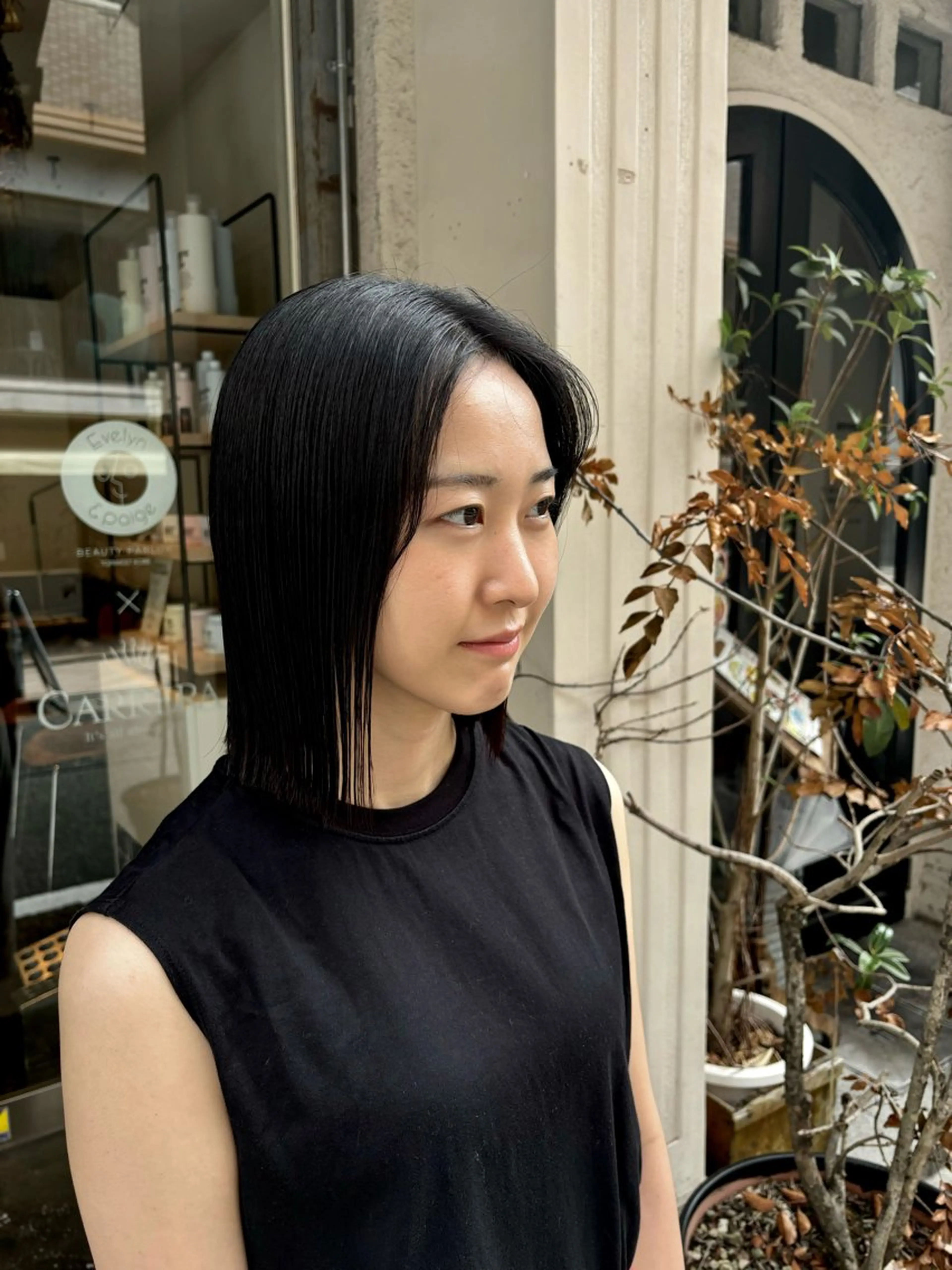 ミディアム 水原波津輝/ボブ /ニュアンスパーマのヘアスタイル