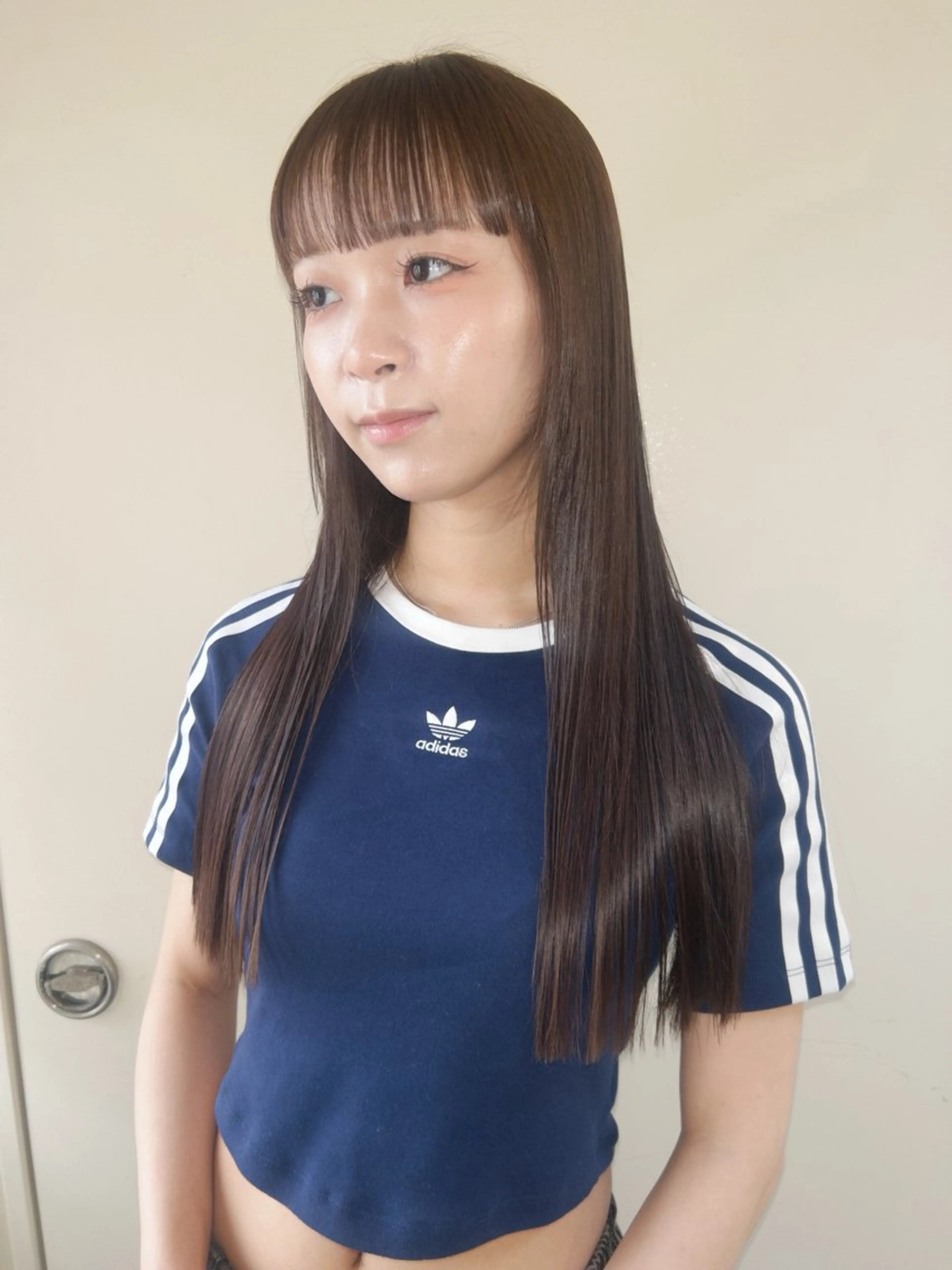 ロング カラー ブリーチ ダブルカラー グレージュ ブリーチなしカラー オリーブグレージュ ヘアカラー トリートメント ☕️結【suii.】 ボブ/ヘアセット☕️のヘアスタイル