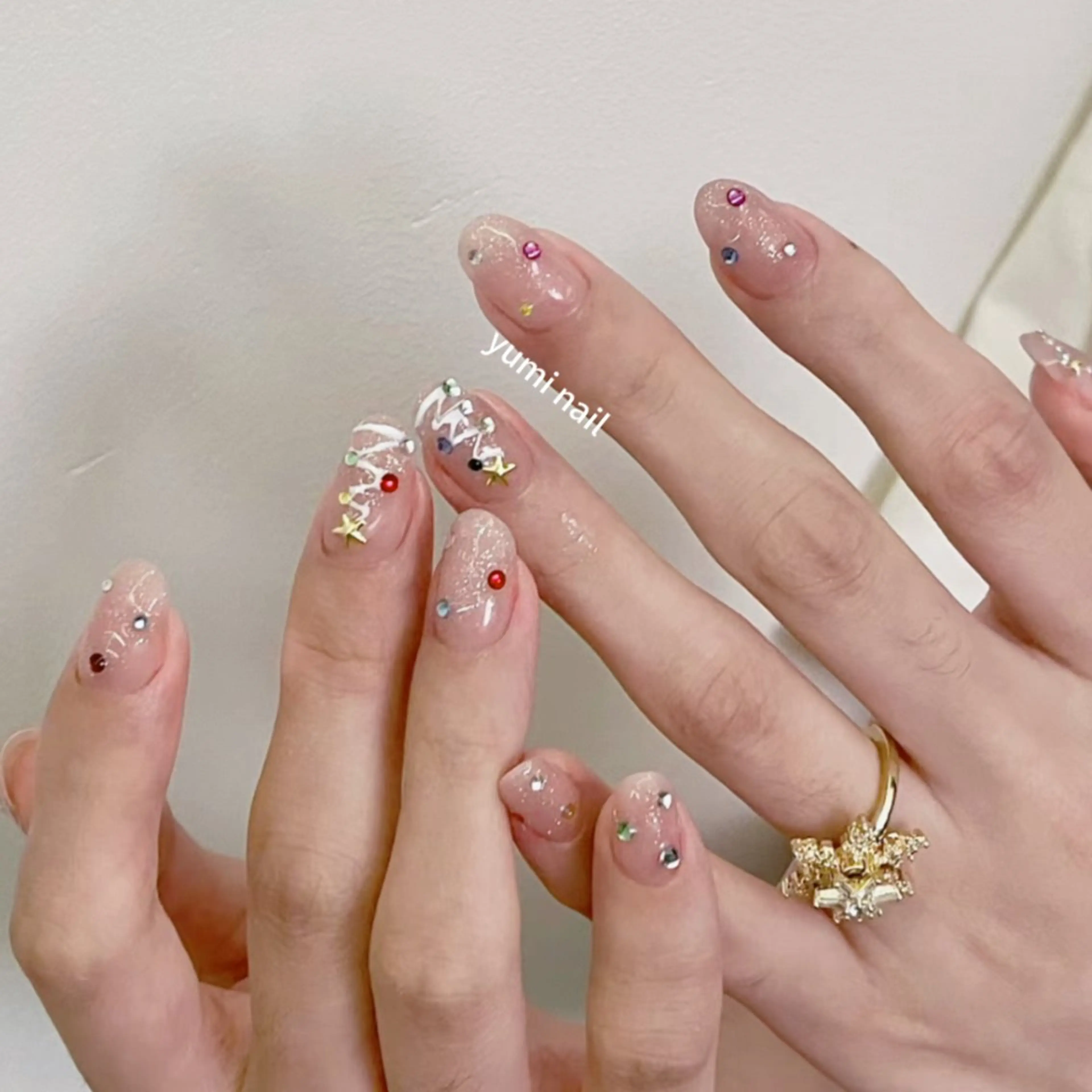 ネイル 𝐲𝐮𝐦𝐢🎀 長さ出しデザイン専門のネイルデザイン