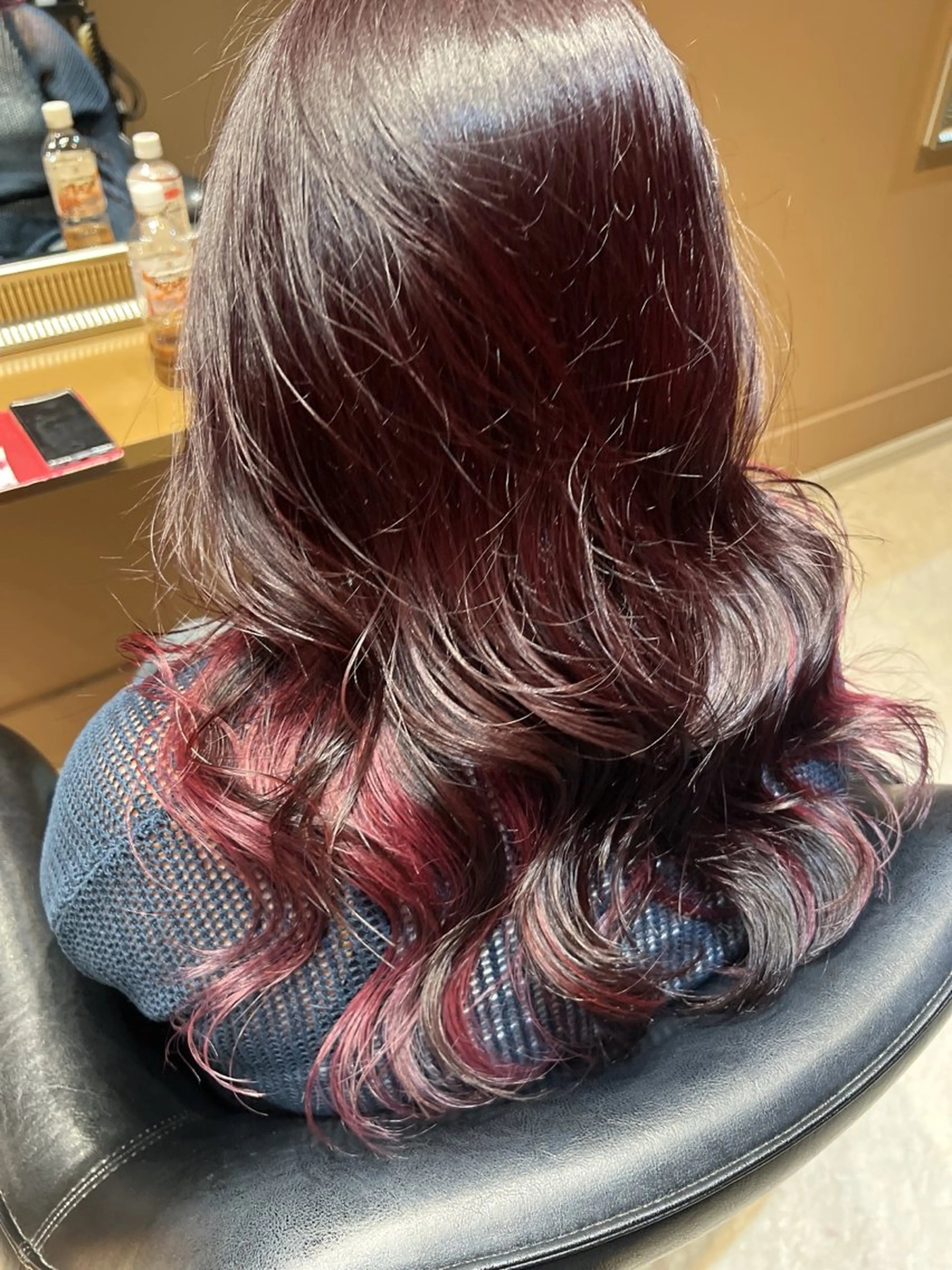 ロング カラー ブラウンカラー レッドカラー レッドブラウン keita💫暖色系 💫ハイトーン💫のヘアスタイル