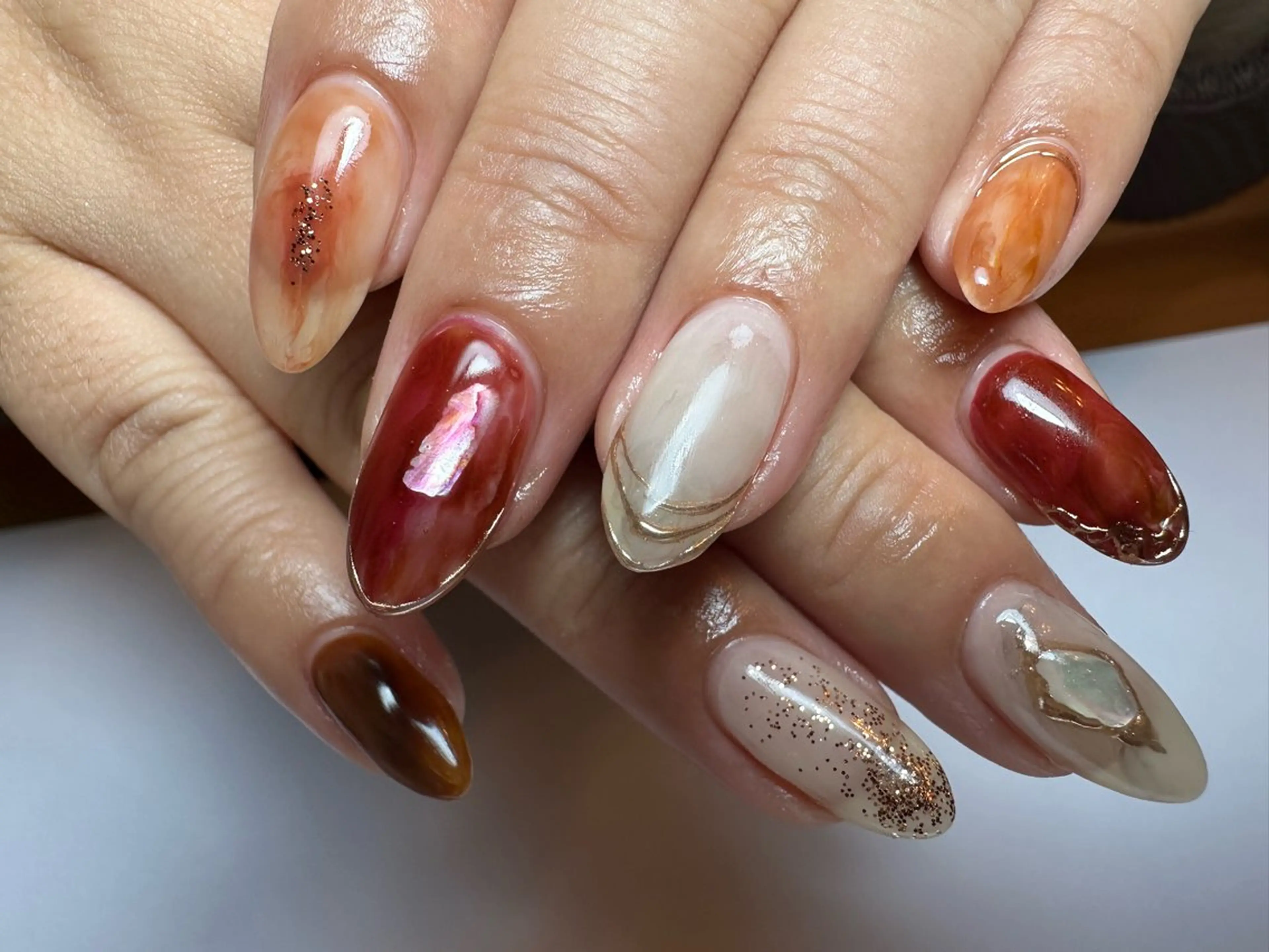 セミロング ハンドネイル shandy nail所属・shandy nailのネイルデザイン