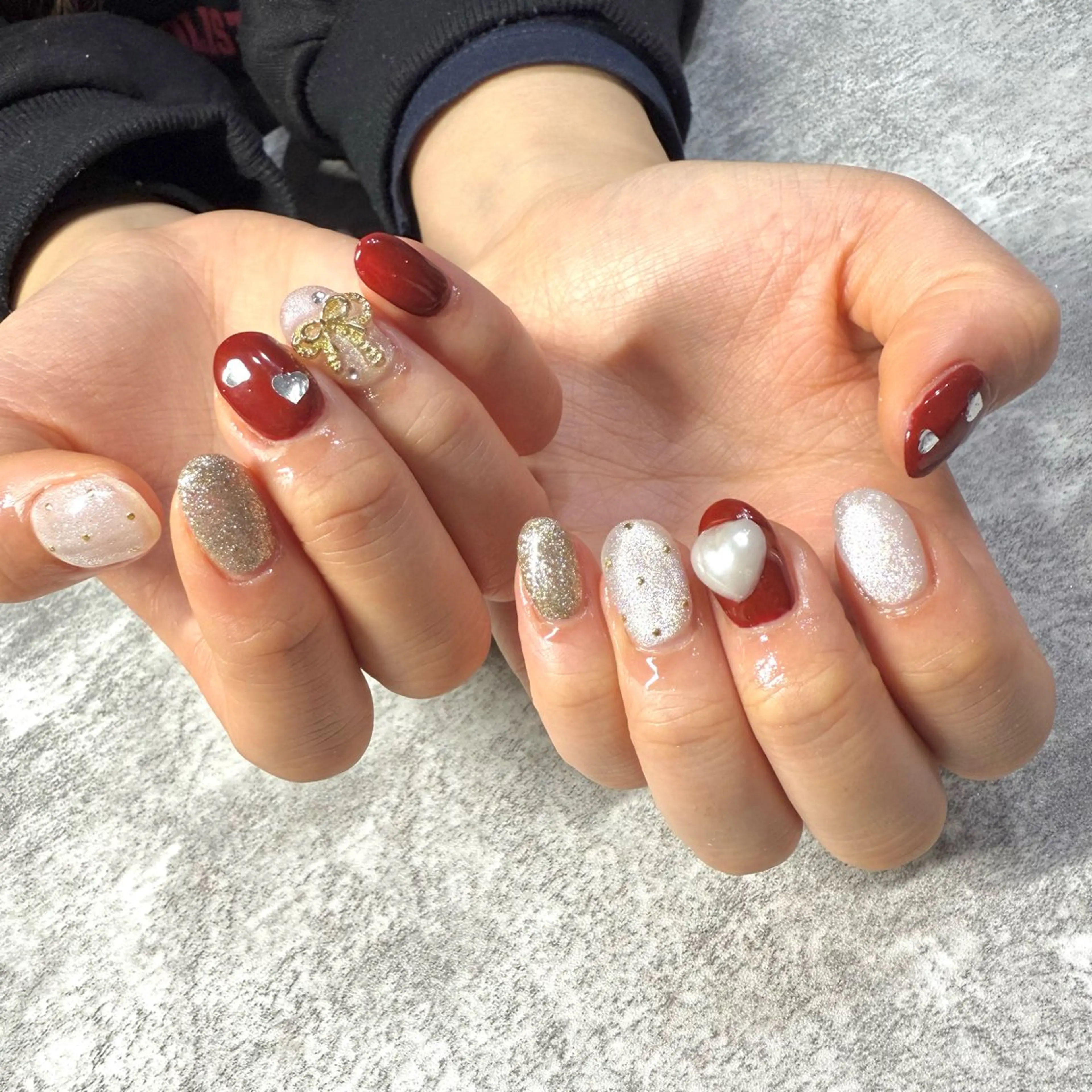 ネイル リボン ハンドネイル ★Rinail... .のネイルデザイン