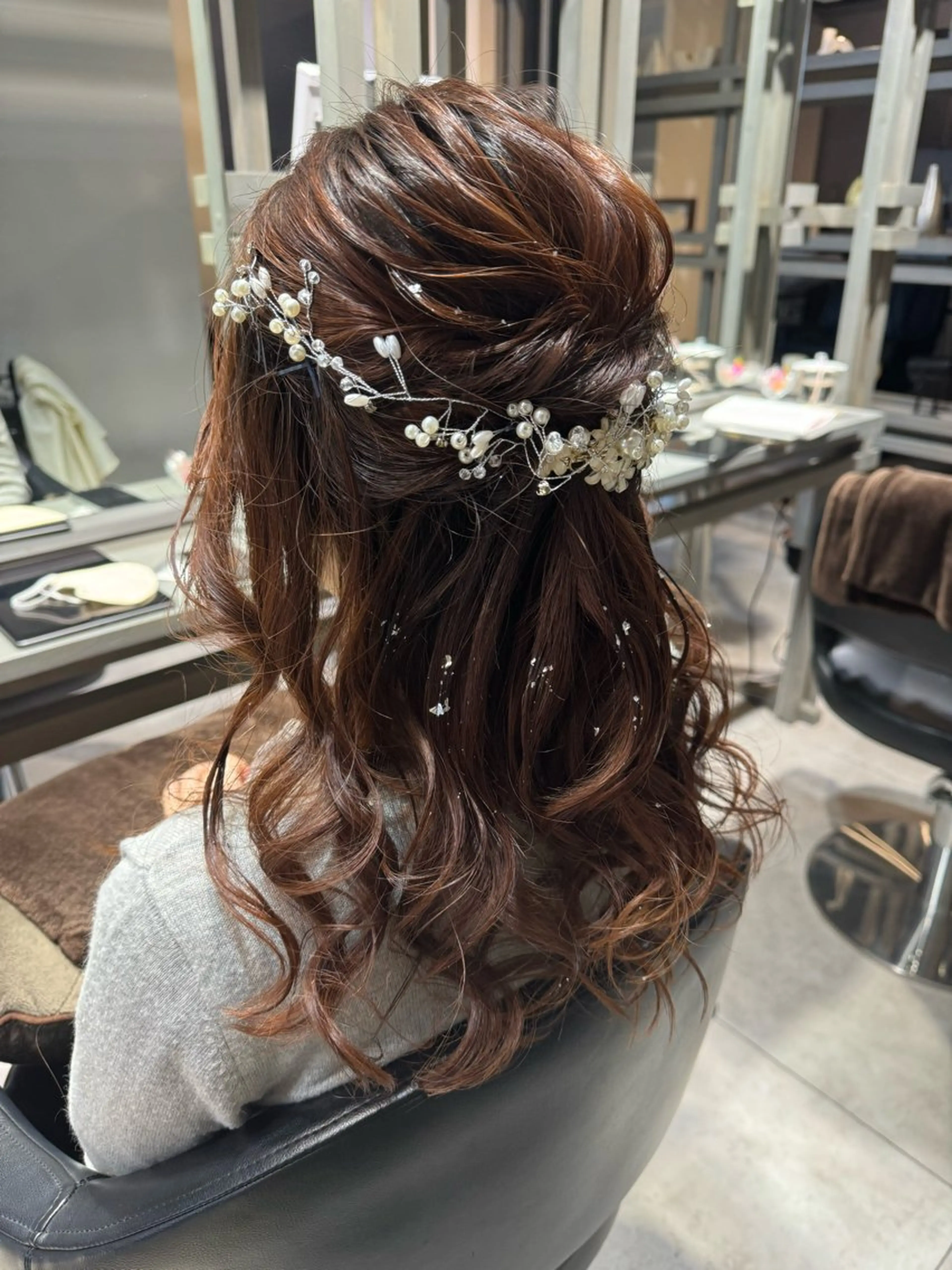 ミディアム ヘアアレンジ ヘアセット Dxxxx III所属・女性目線の大人 メンズ*Ayakaのヘアスタイル