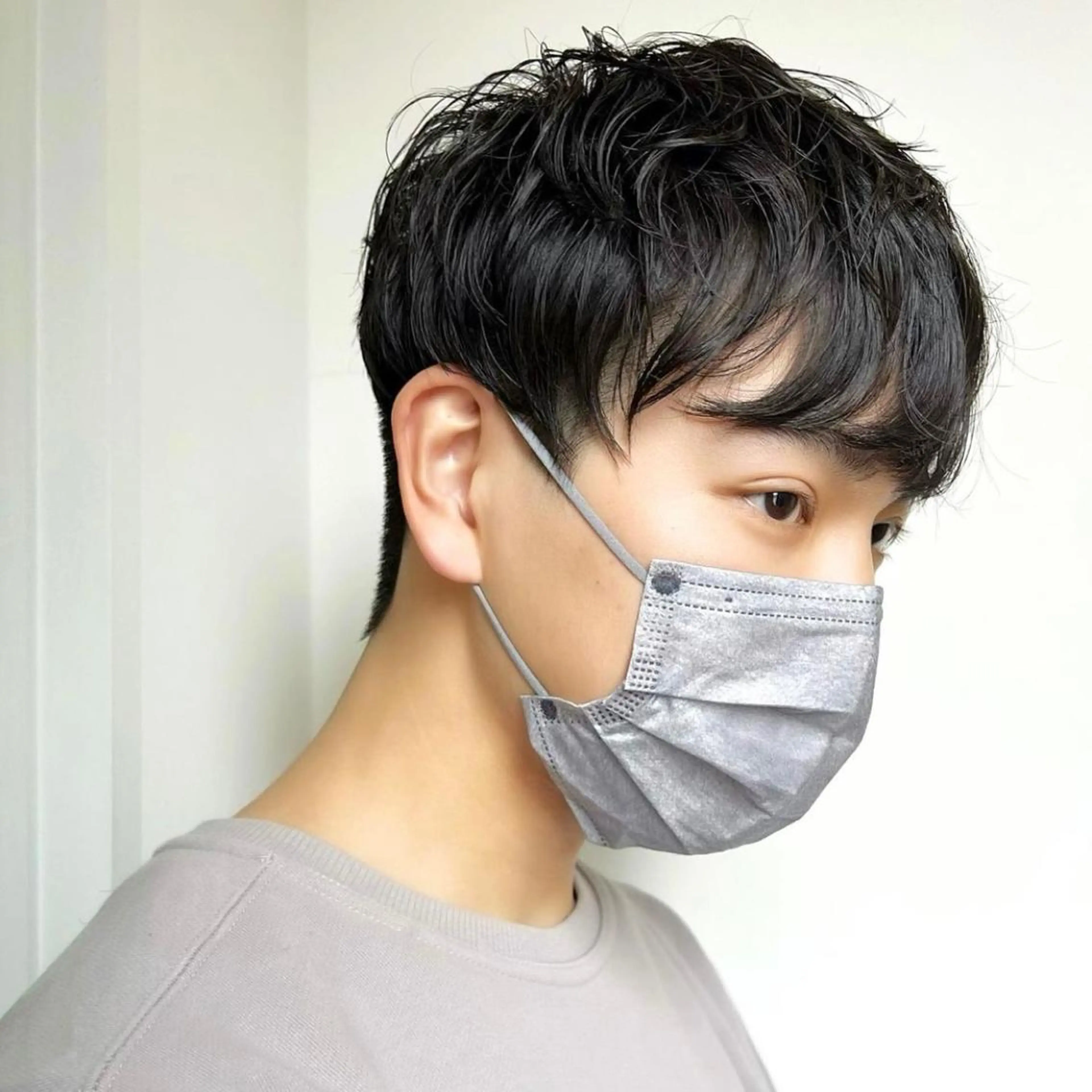 パーマ メンズ マッシュ メンズパーマ 韓国ヘア /男女❄️ 細江 美紅のヘアスタイル